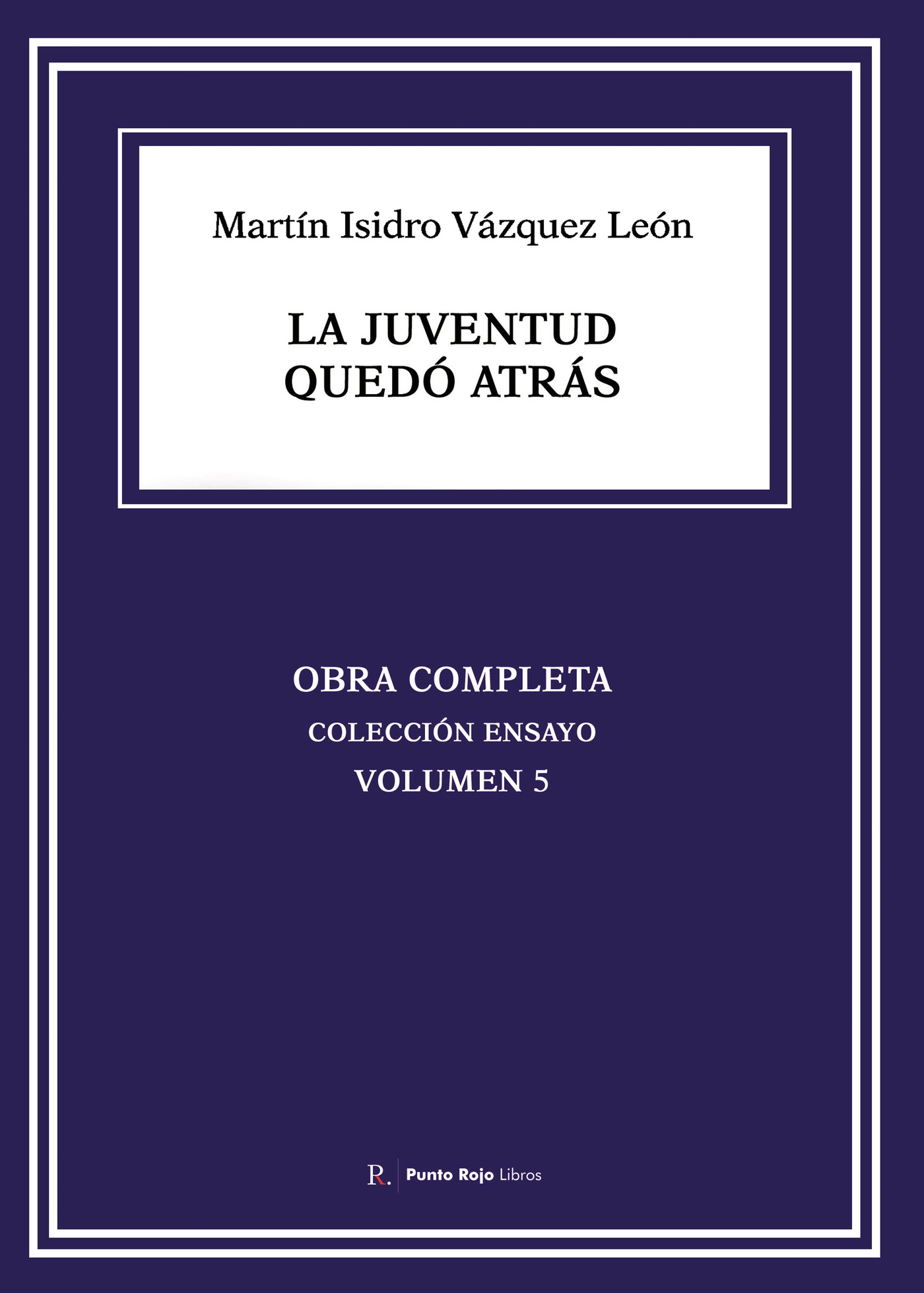 Portada de La juventud quedó atrás