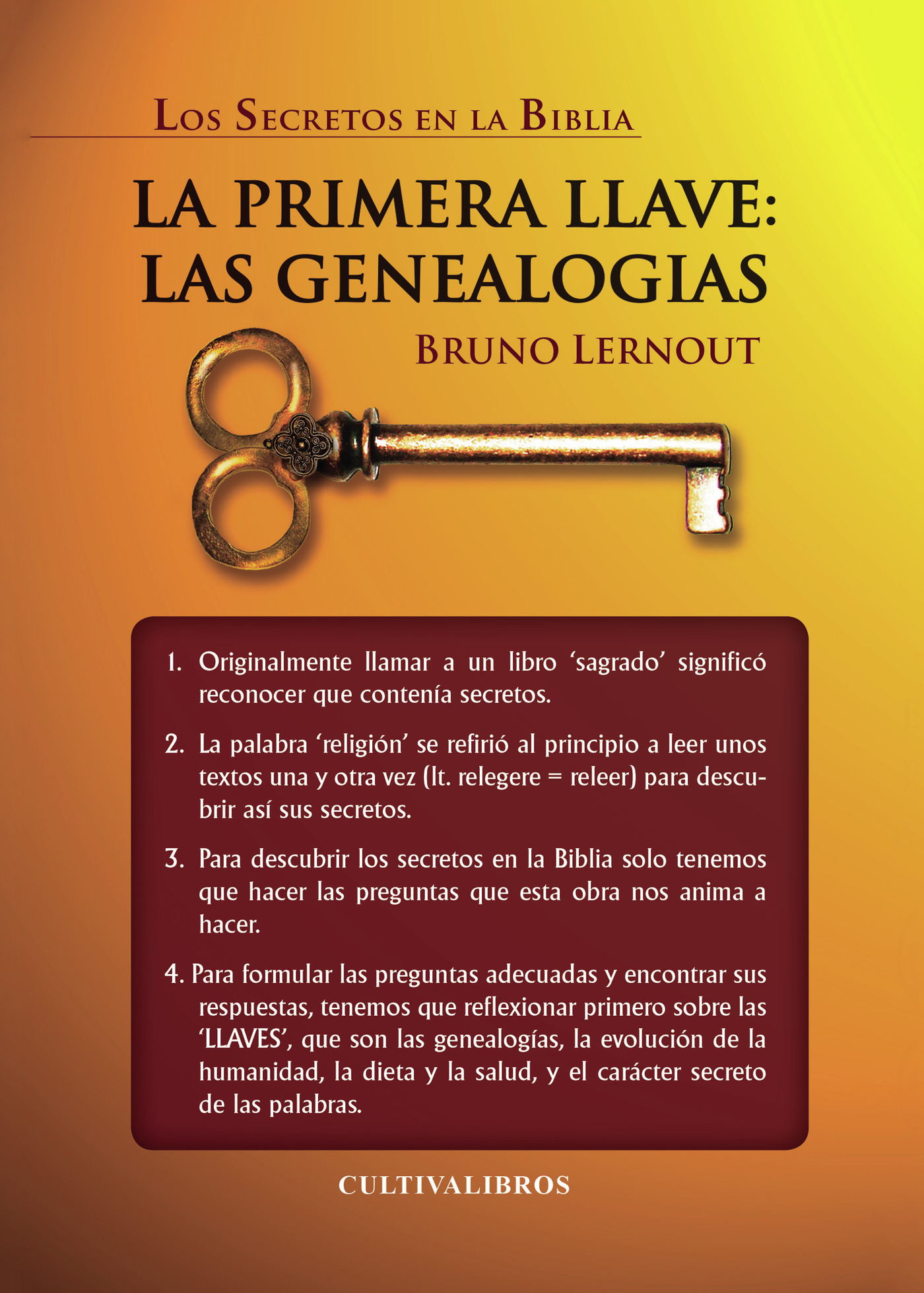 Portada de La primera llave: las genealogías