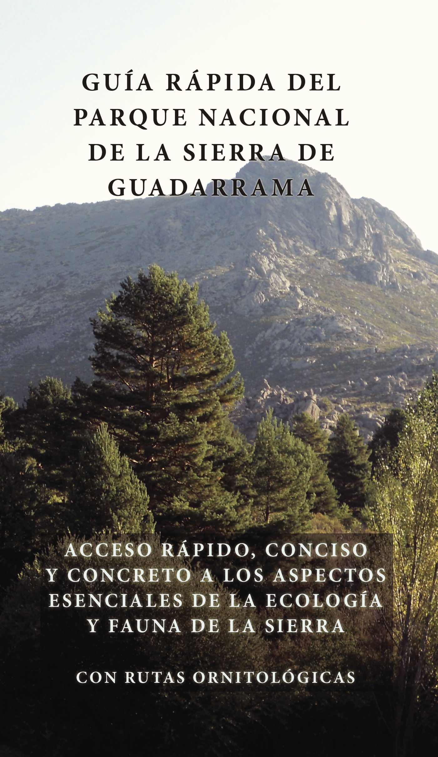 Portada de La guía rápida del parque nacional de la sierra de guadarrama
