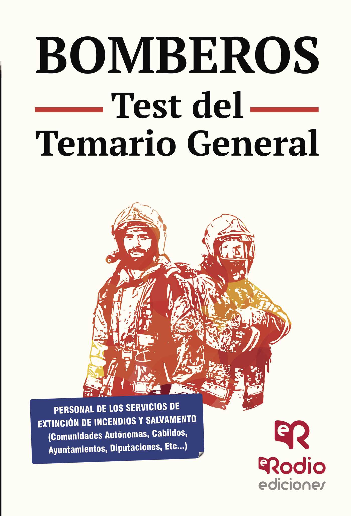 Portada de Bomberos. Test del Temario General