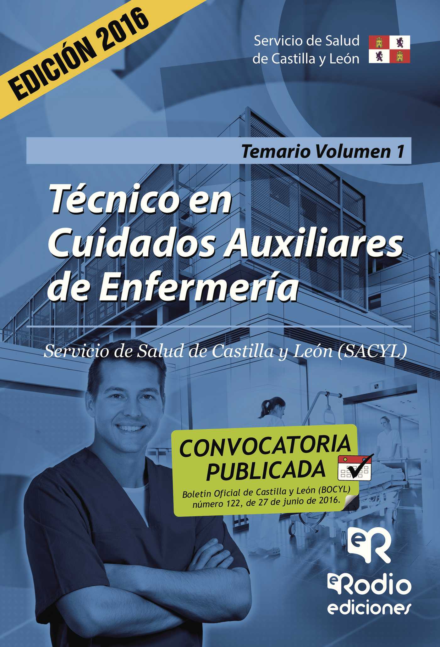 Portada de Técnico en Cuidados Auxiliares de Enfermería. Temario. Volumen 1. Servicio de Salud de Castilla y León