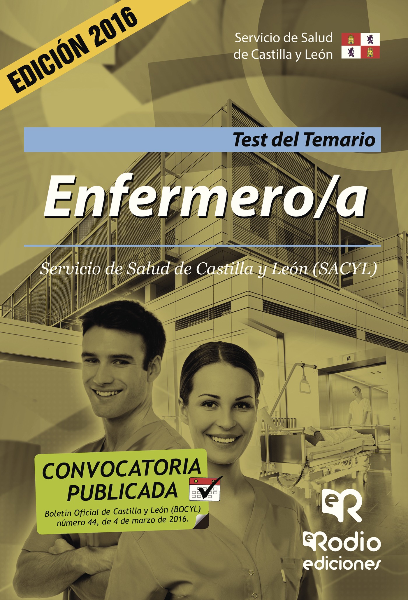 Portada de Enfermero/a. Servicio de Salud de Castilla y León (SACYL). Test del Temario · Varios autores