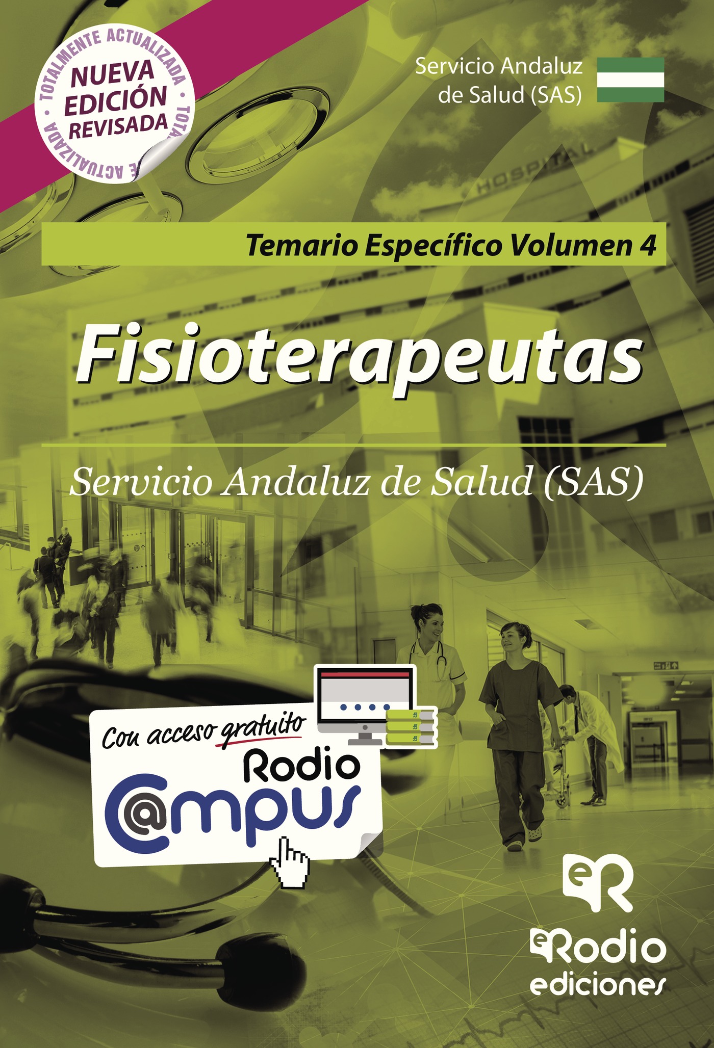 Portada de Fisioterapeutas. Servicio Andaluz de Salud (SAS). Temario Específico Volumen 4