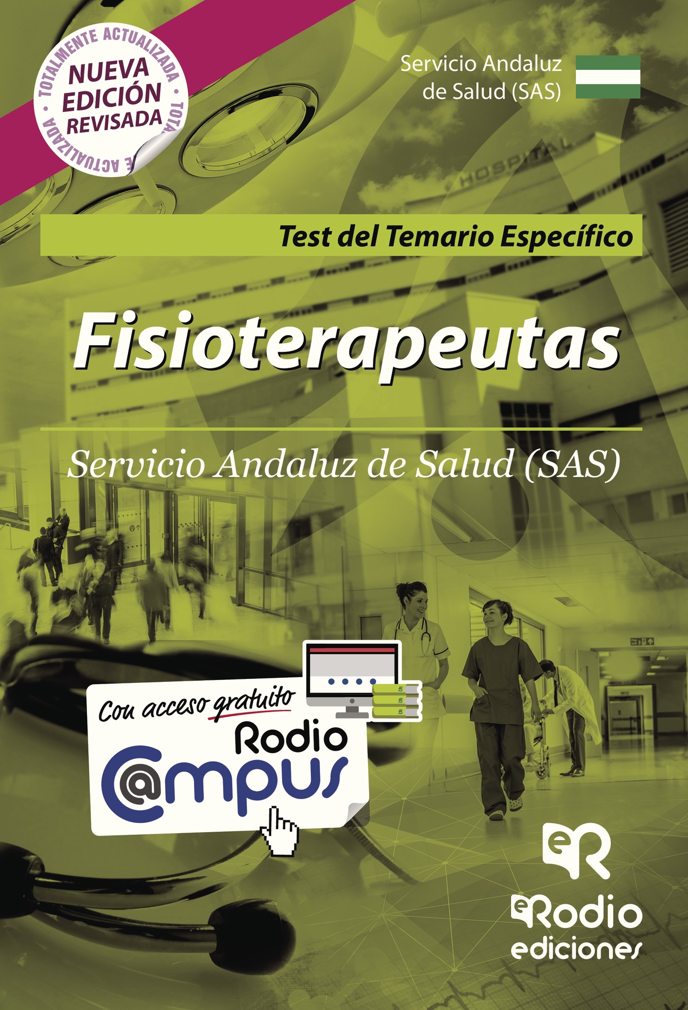 Portada de Fisioterapeutas. Servicio Andaluz de Salud (SAS). Test del Temario Específico