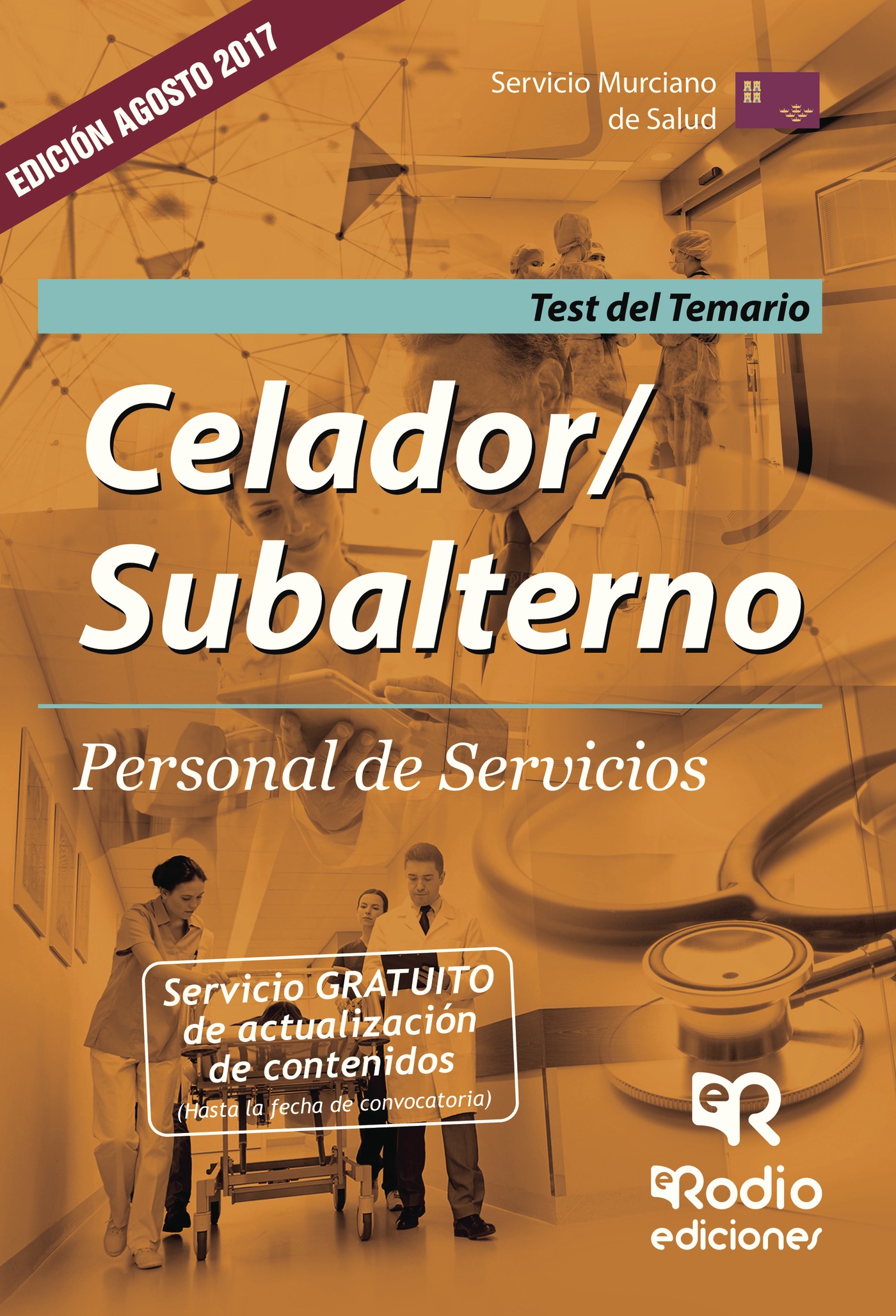Portada de Celador/Subalterno. Personal de Servicios. Test del Temario. Servicio Murciano de Salud