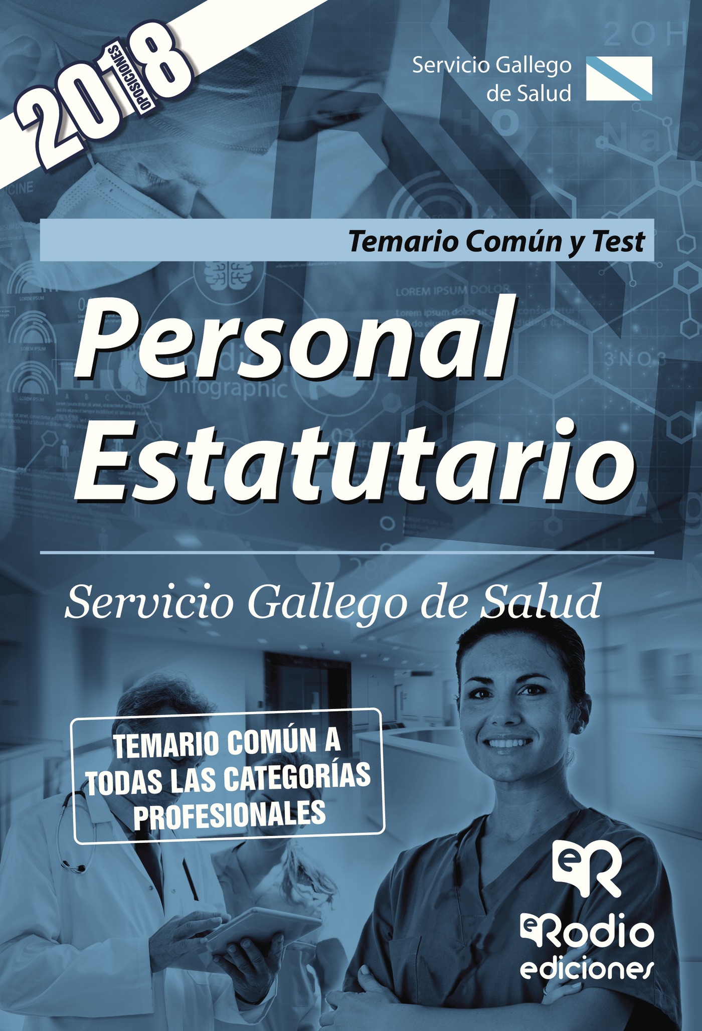 Portada de Personal Estatutario. Servicio Gallego de Salud. Temario Común y Test