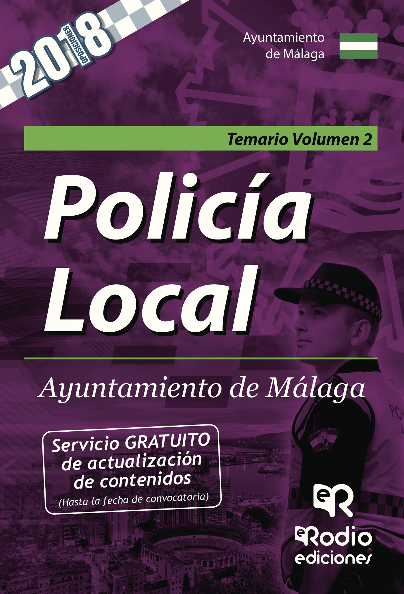 Portada de Policía Local. Ayuntamiento de Málaga. Temario. Volumen 2