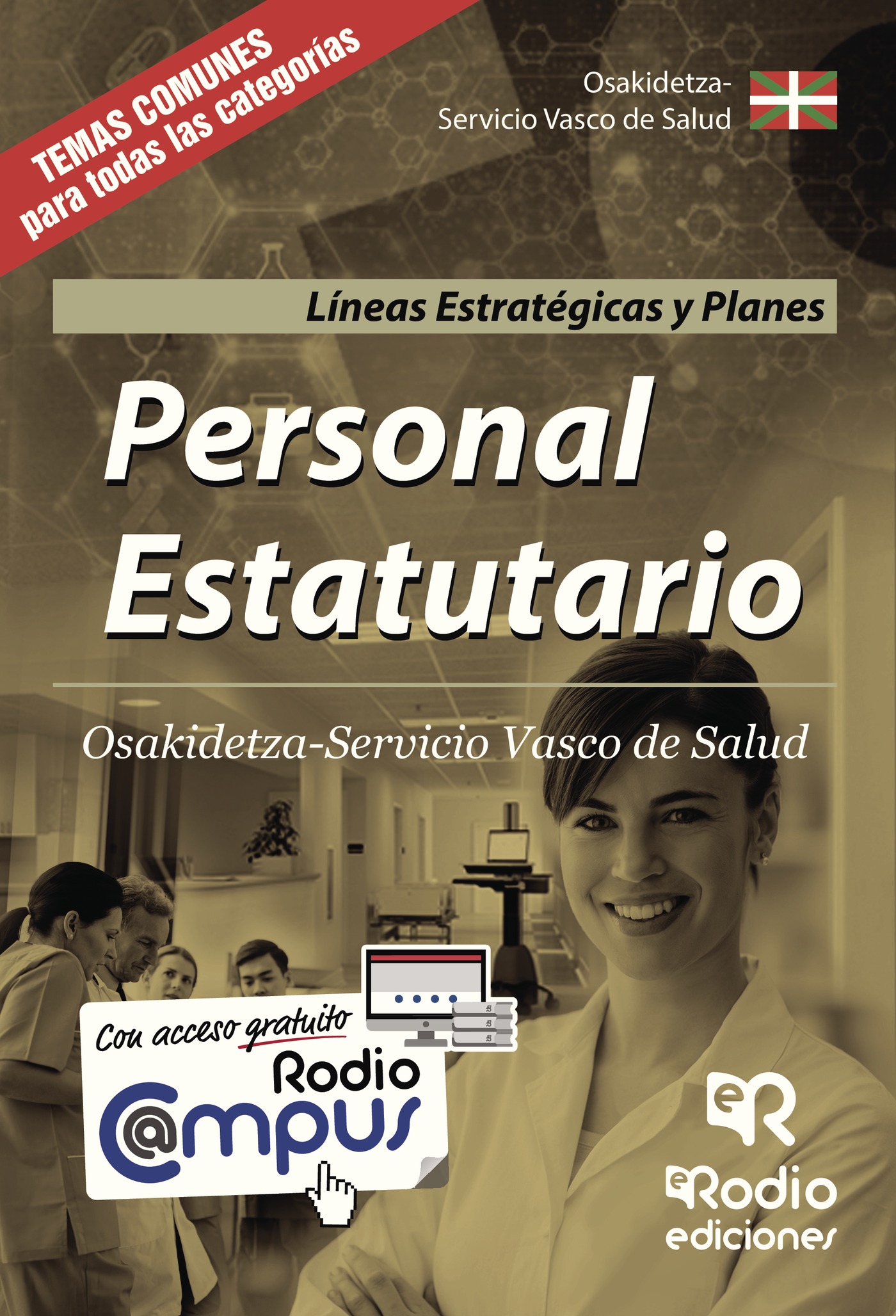 Portada de Personal Estatutario. Osakidetza-Servicio Vasco de Salud. Líneas Estratégicas y Planes · Varios autores