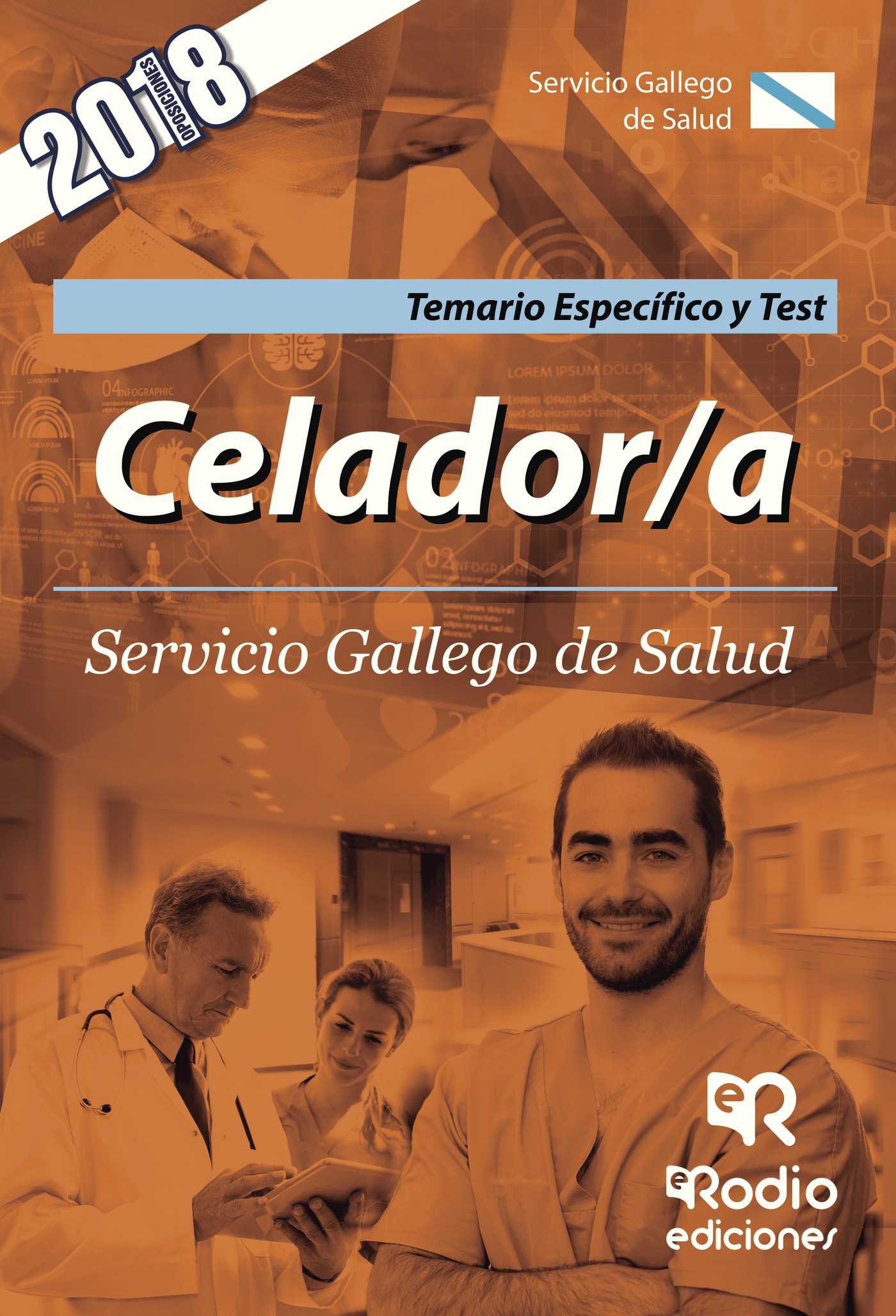 Portada de Celador/a. Servicio Gallego de Salud. Temario Específico y Test