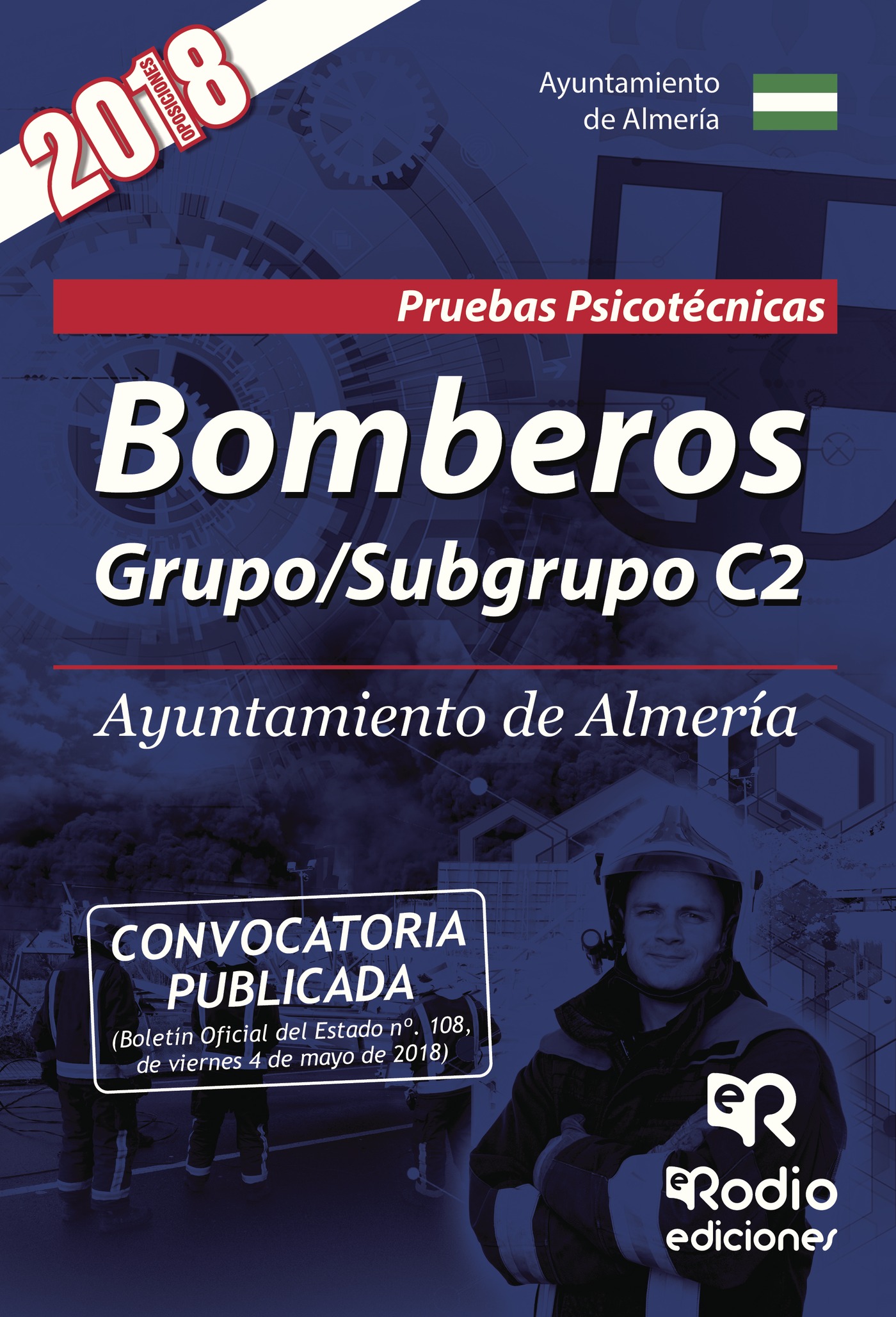 Portada de Bomberos. Grupo/Subgrupo C2. Ayuntamiento de Almería. Pruebas Psicotécnicas