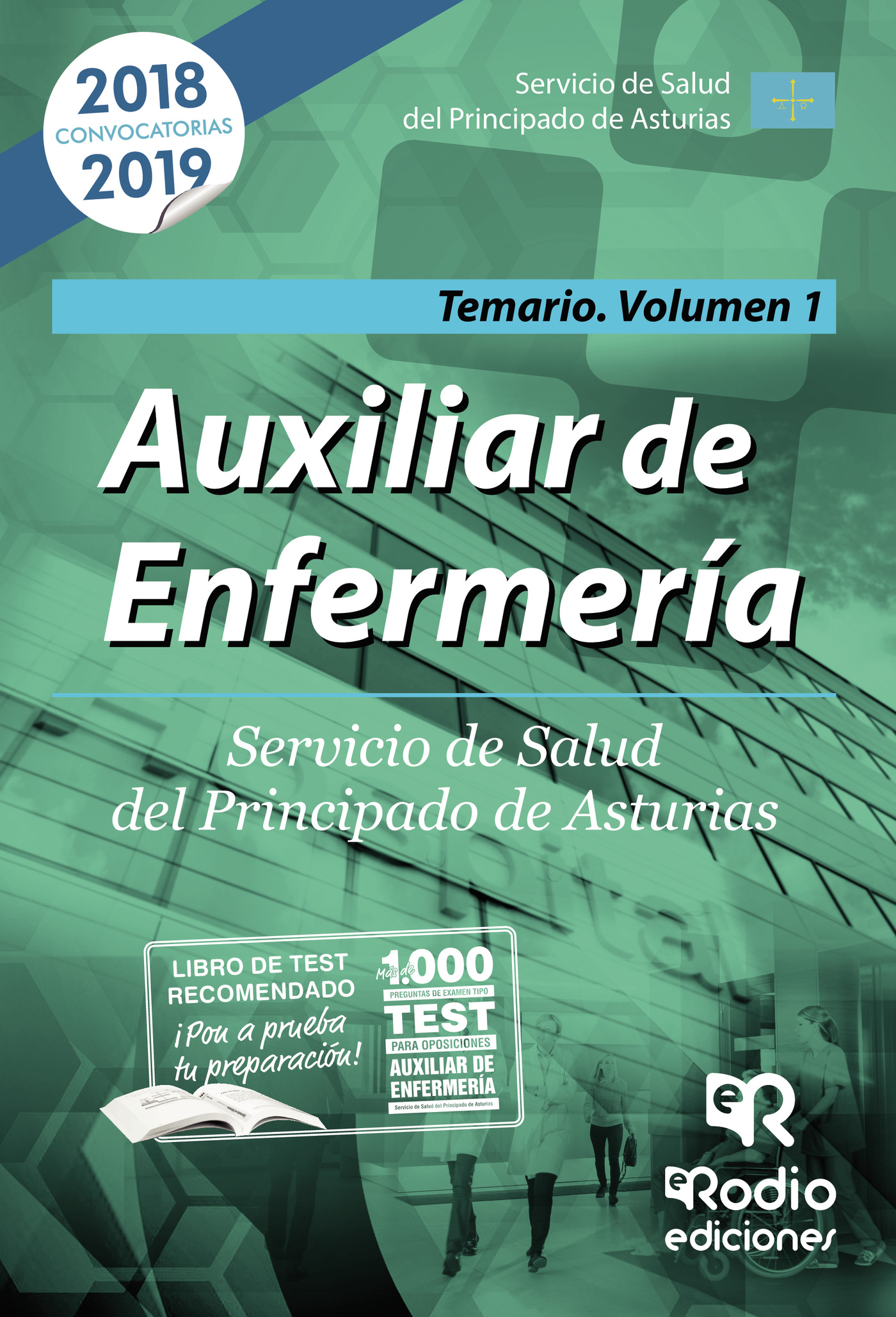Portada de Auxiliar de Enfermería. Servicio de Salud del Principado de Asturias. Temario Volumen 1