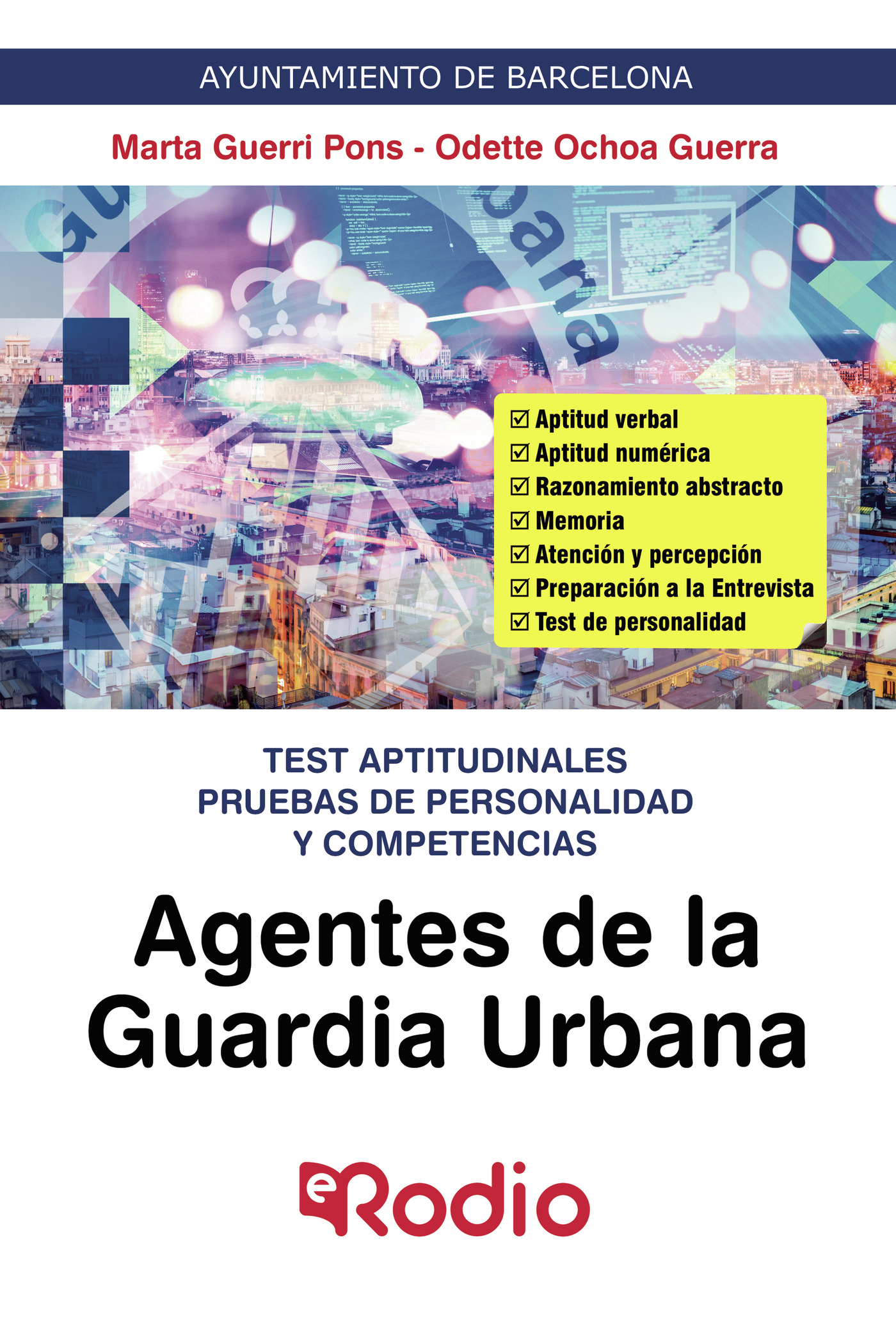 Portada de Agentes de la Guardia Urbana. Test aptitudinales pruebas de personalidad y competencias