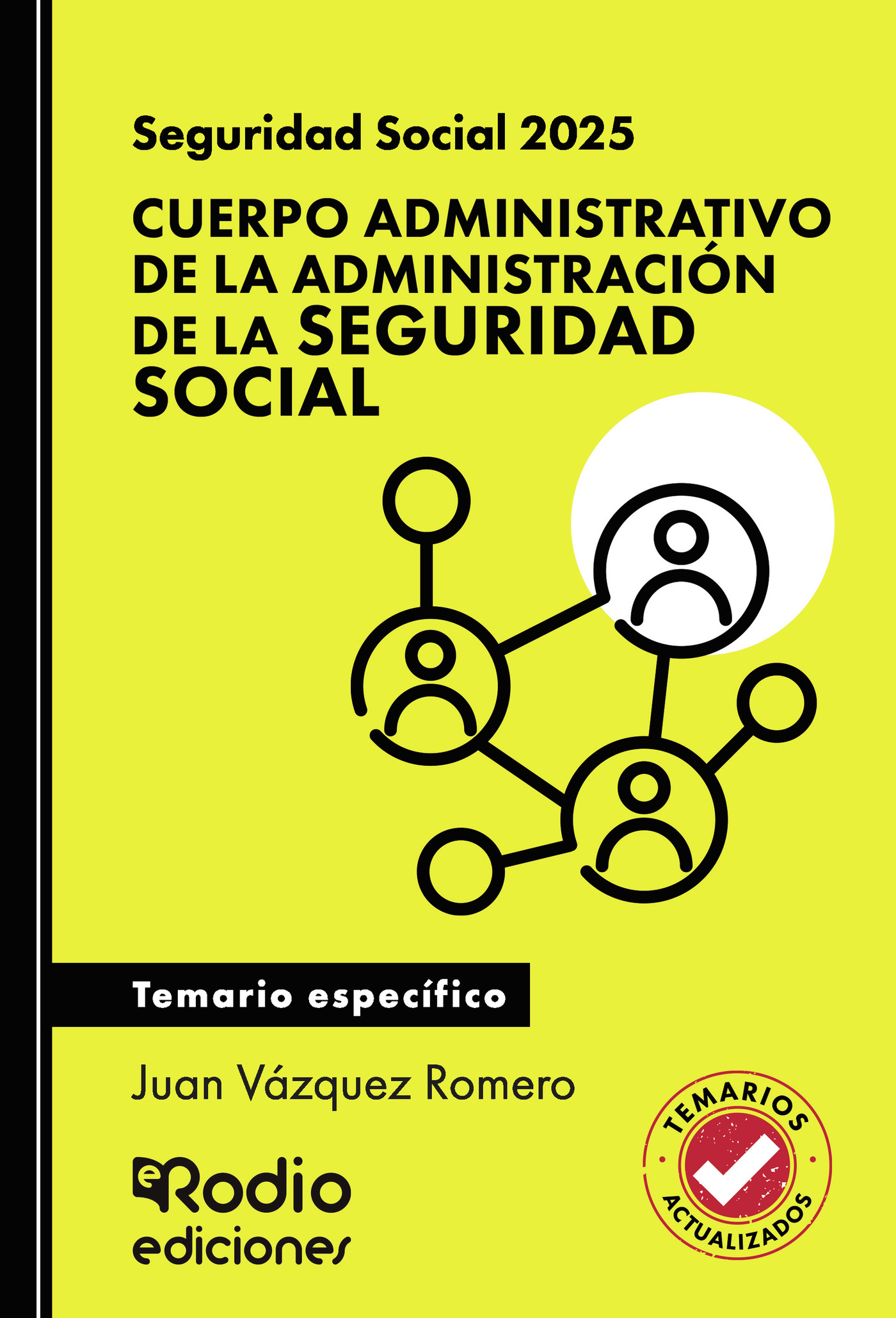 Portada de Seguridad Social. Cuerpo Administrativo de la Administración de la Seguridad Social. Temario específico