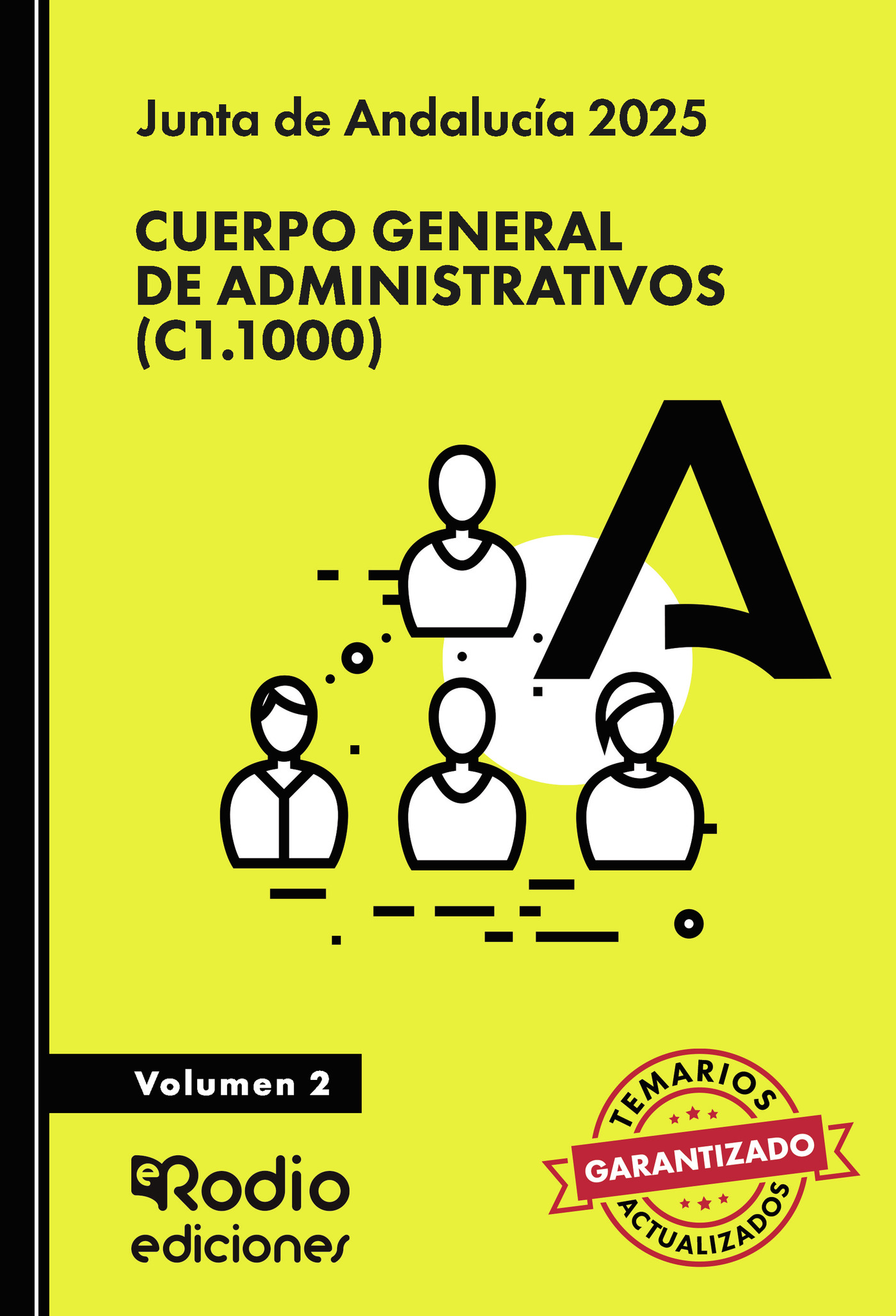 Portada de Cuerpo General de Administrativos (C1.1000). Junta de Andalucía. Volumen 2