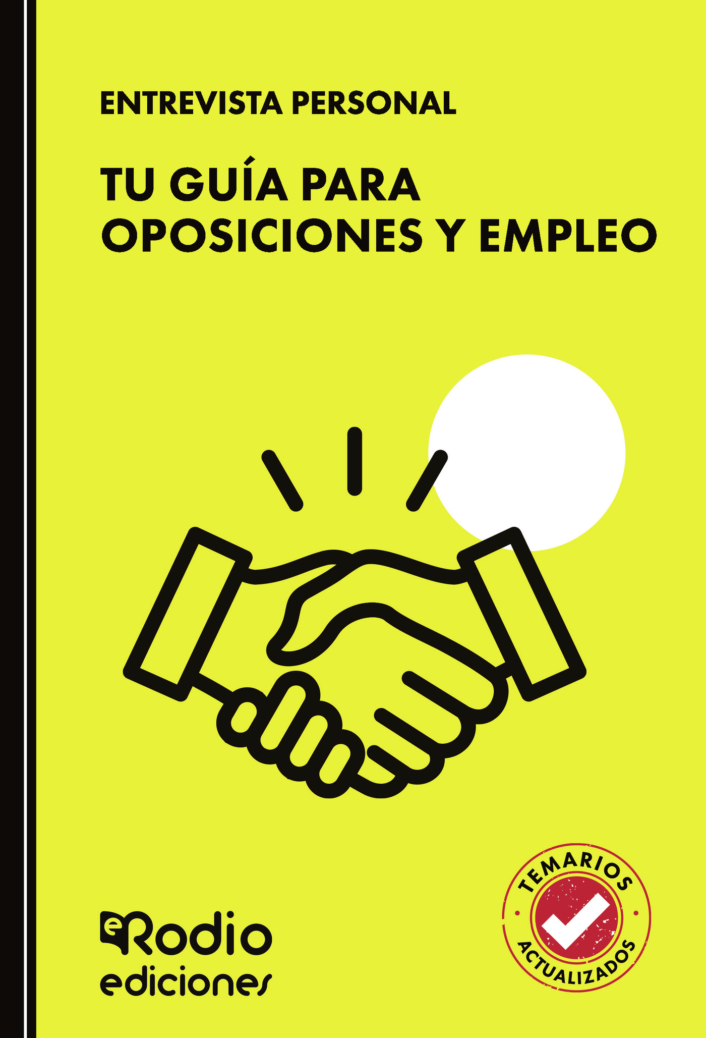 Portada de ENTREVISTA PERSONAL. Tu guía para oposiciones y empleo