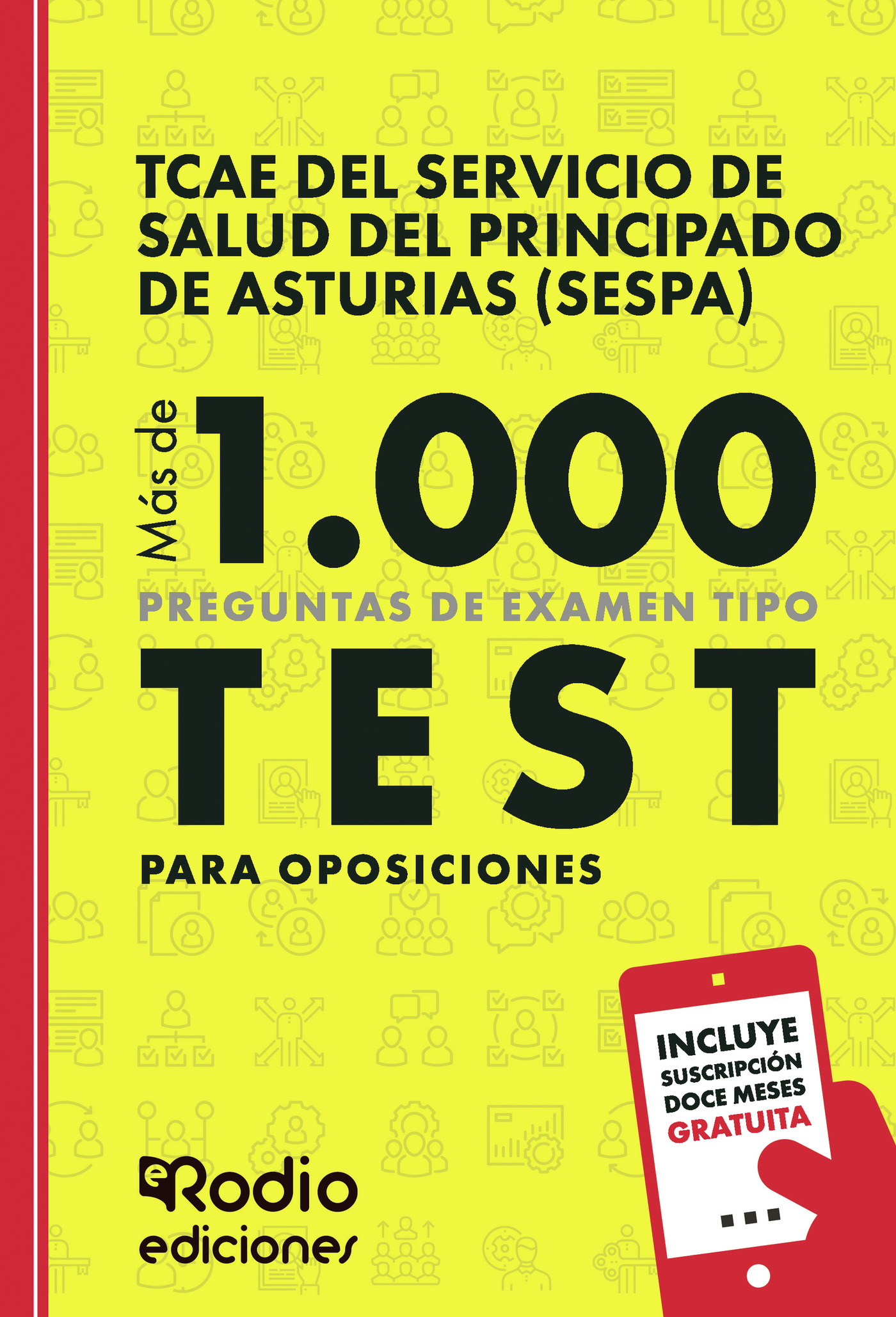 Portada de TCAE del Servicio de Salud del Principado de Asturias (SESPA). Más de 1.000 preguntas de examen tipo test para oposiciones
