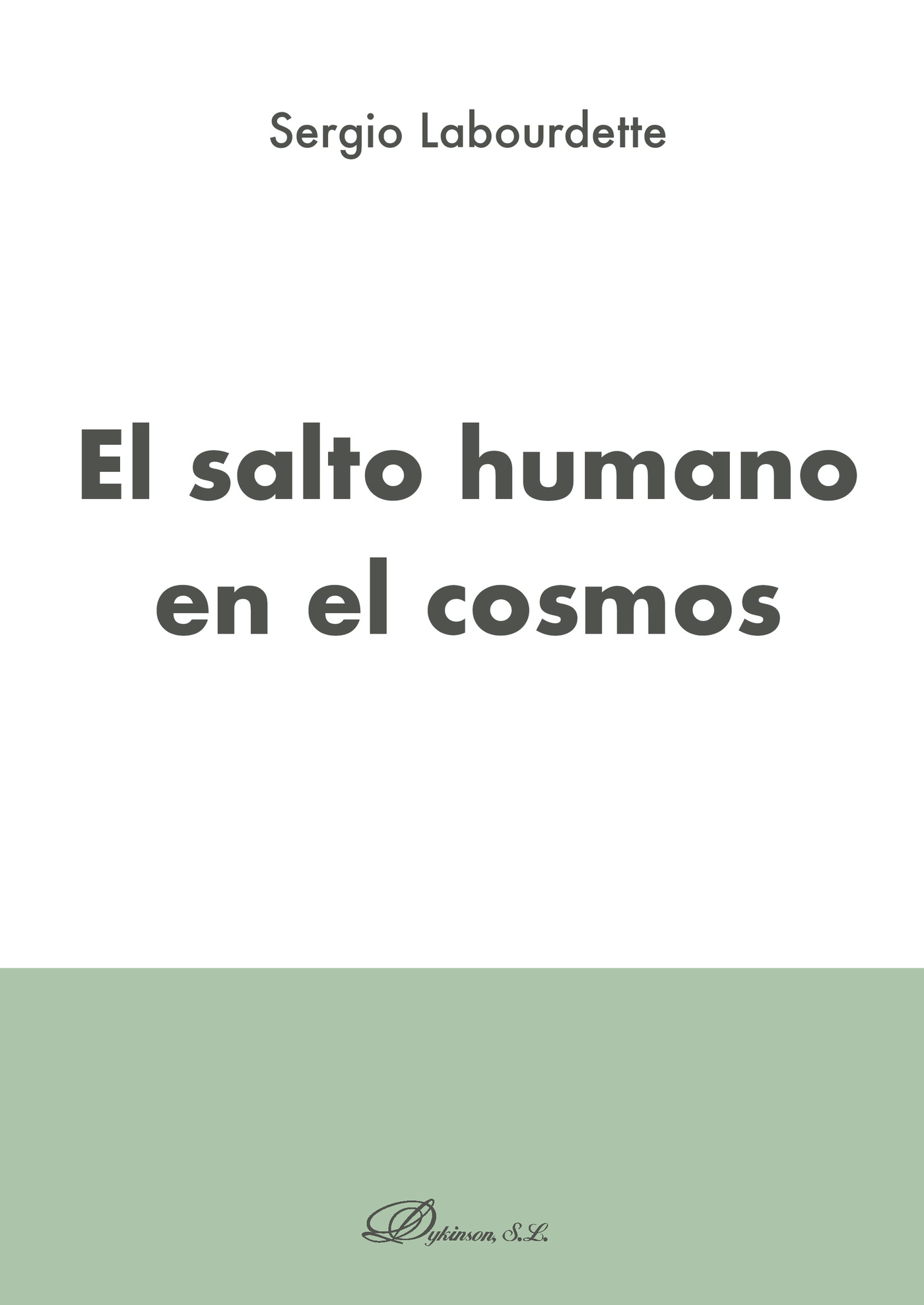 Portada de El salto humano en el cosmos.