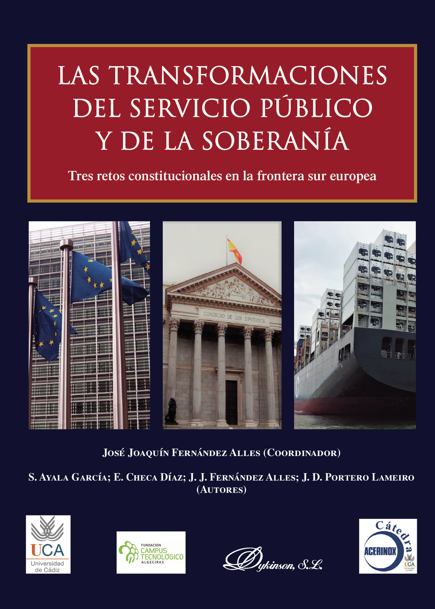 Portada de Las transformaciones del servicio público y de la soberanía.Tres retos constitucionales en la frontera sur europea