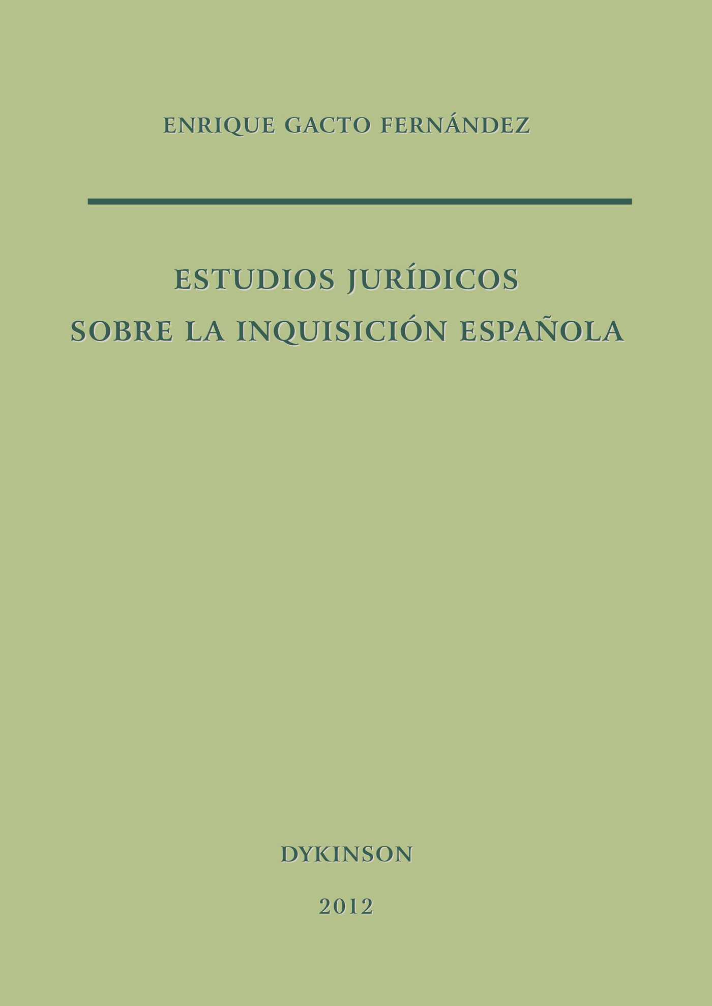 Portada de Estudios jurídicos sobre la inquisición española
