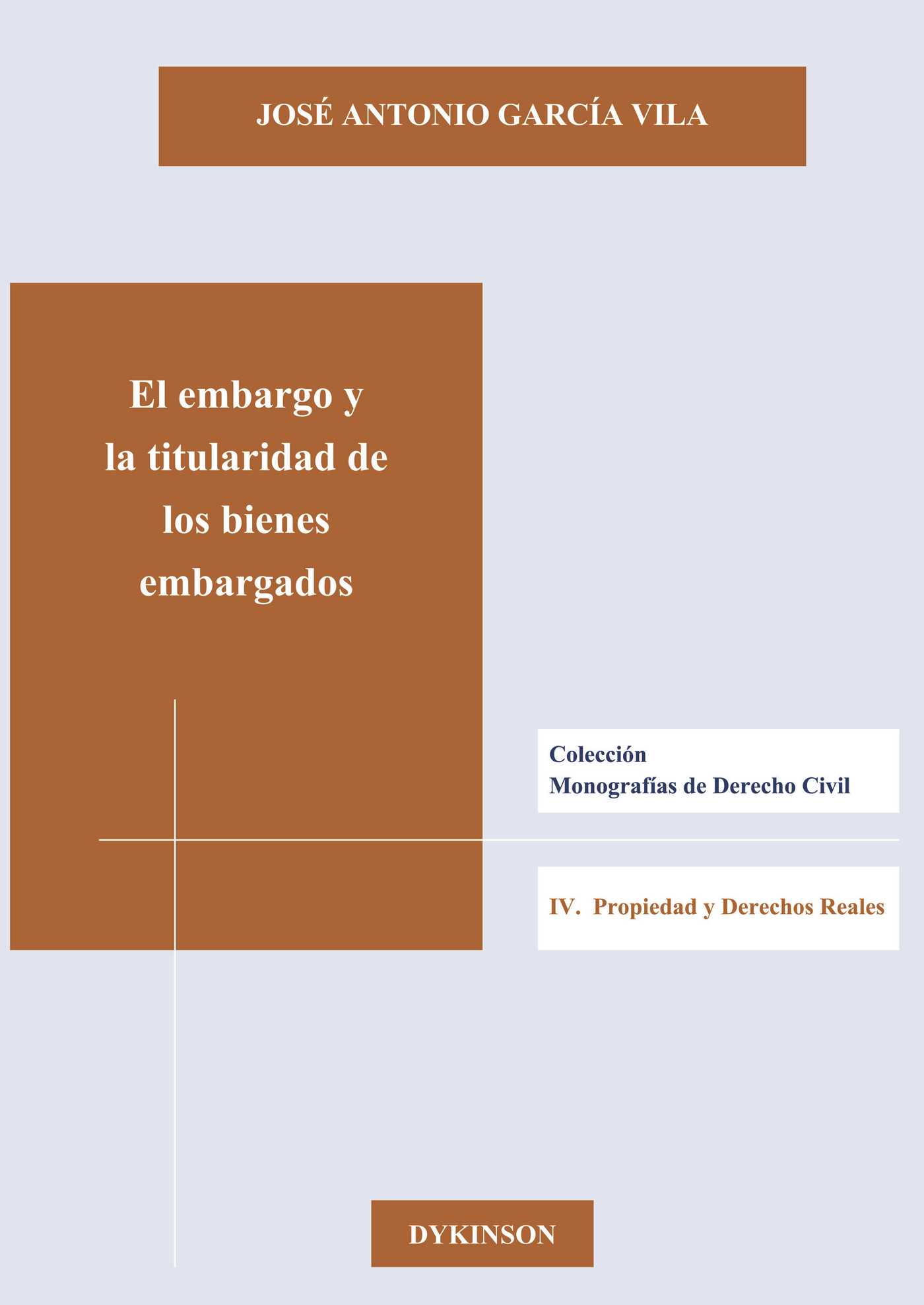 Portada de El embargo y la titularidad de los bienes embargados