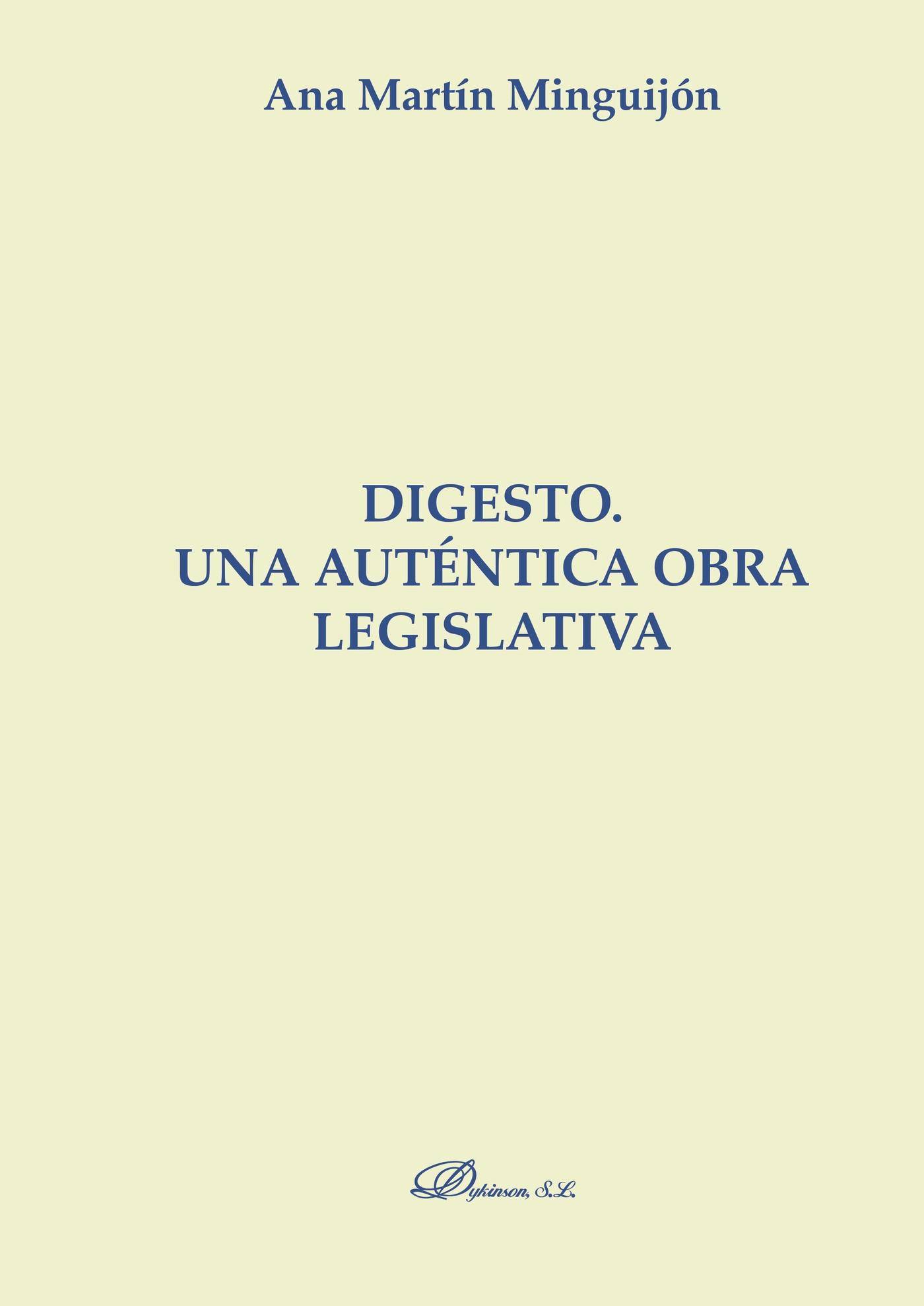 Portada de Digesto