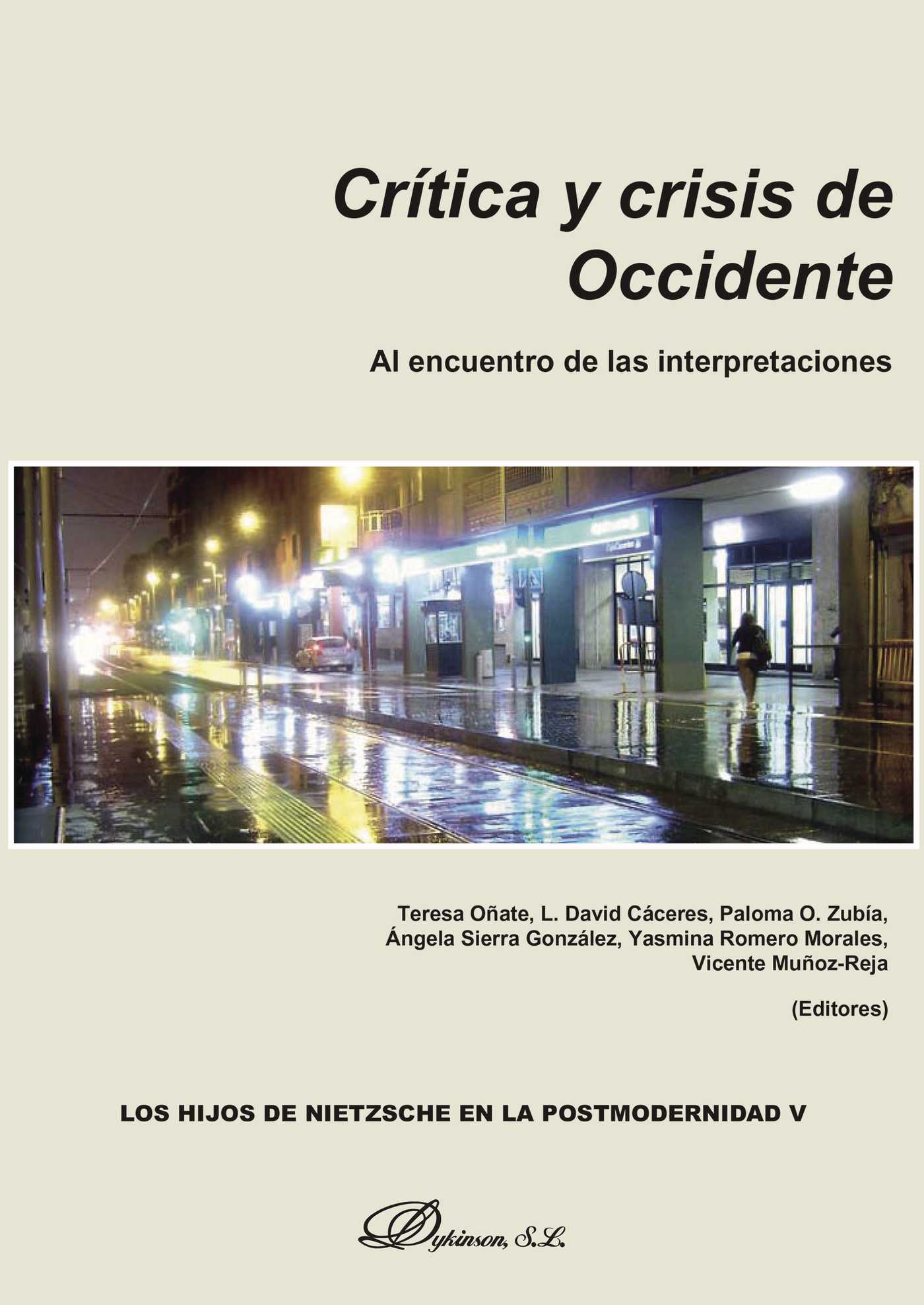 Portada de Crítica y crisis de occidente