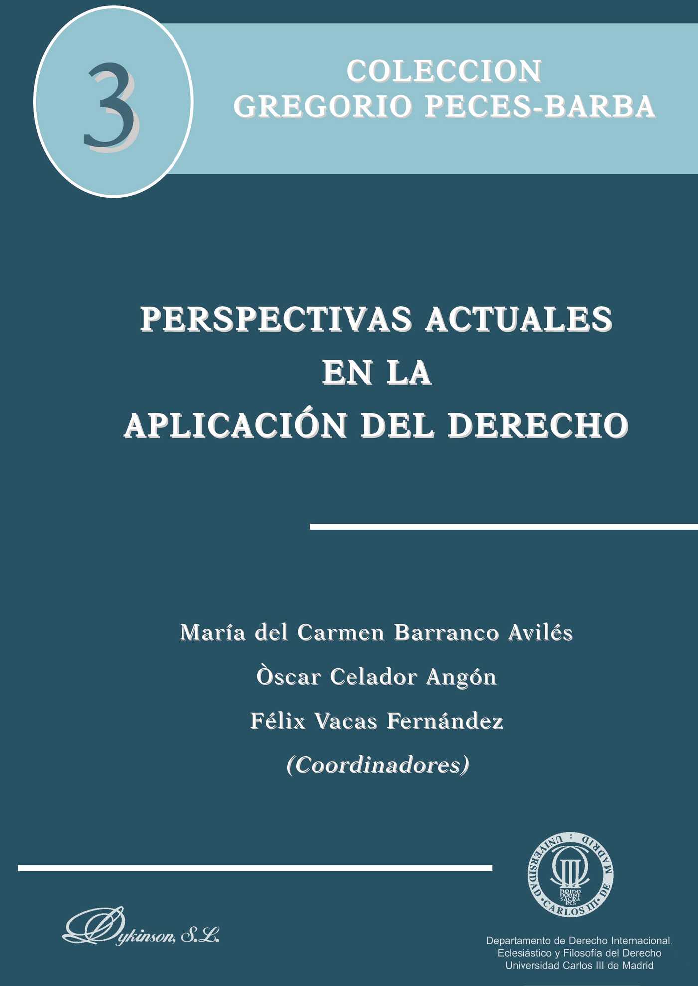 Portada de Perspectivas actuales en la aplicación del derecho