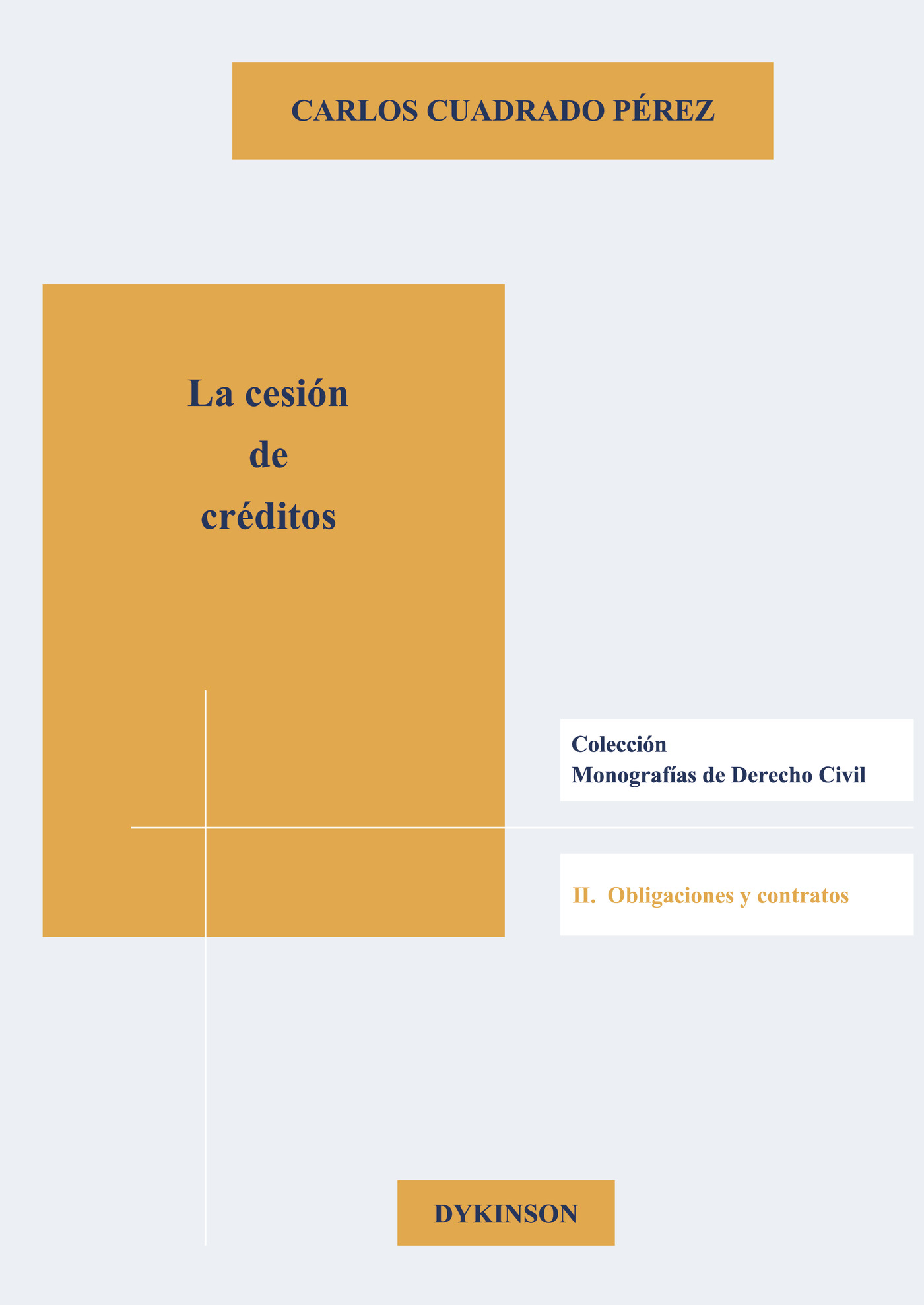 Portada de La cesión de créditos