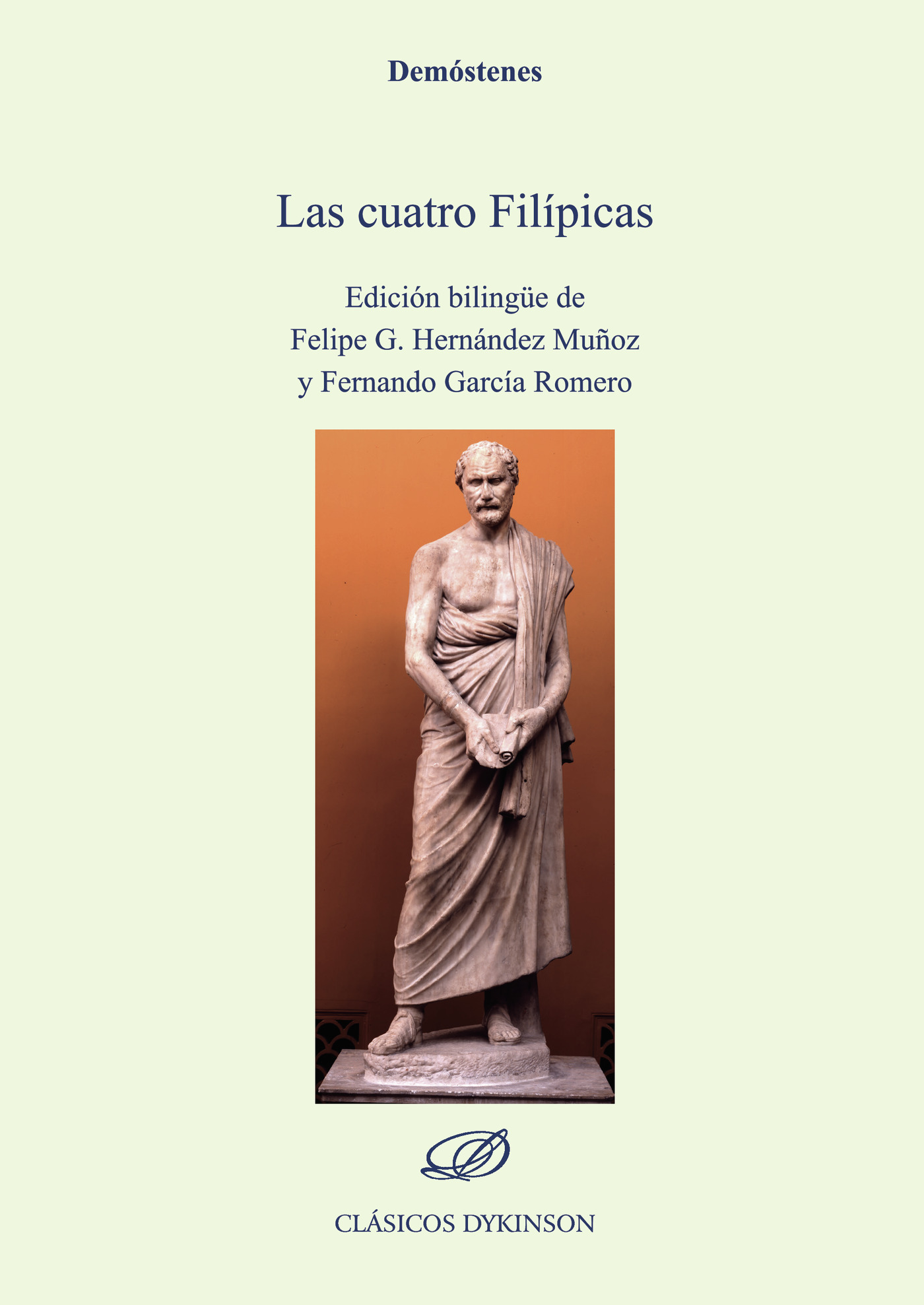 Portada de Las cuatro Filípicas.Edición bilingüe