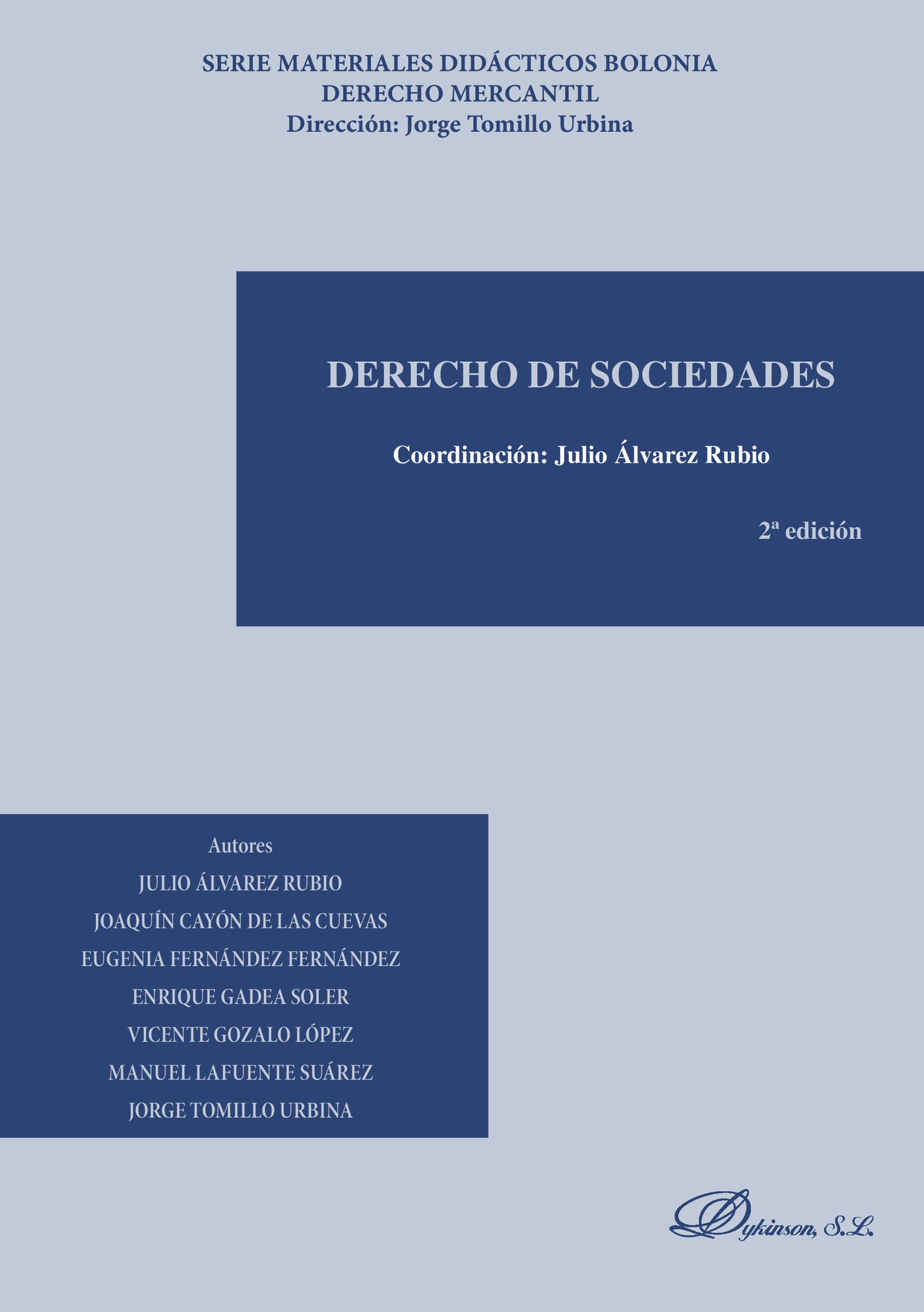 Portada de Derecho de Sociedades.