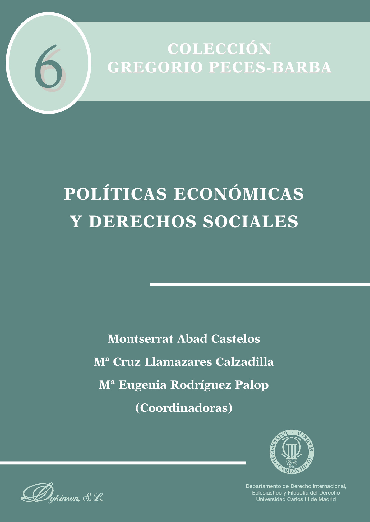 Portada de Políticas económicas y derechos sociales.