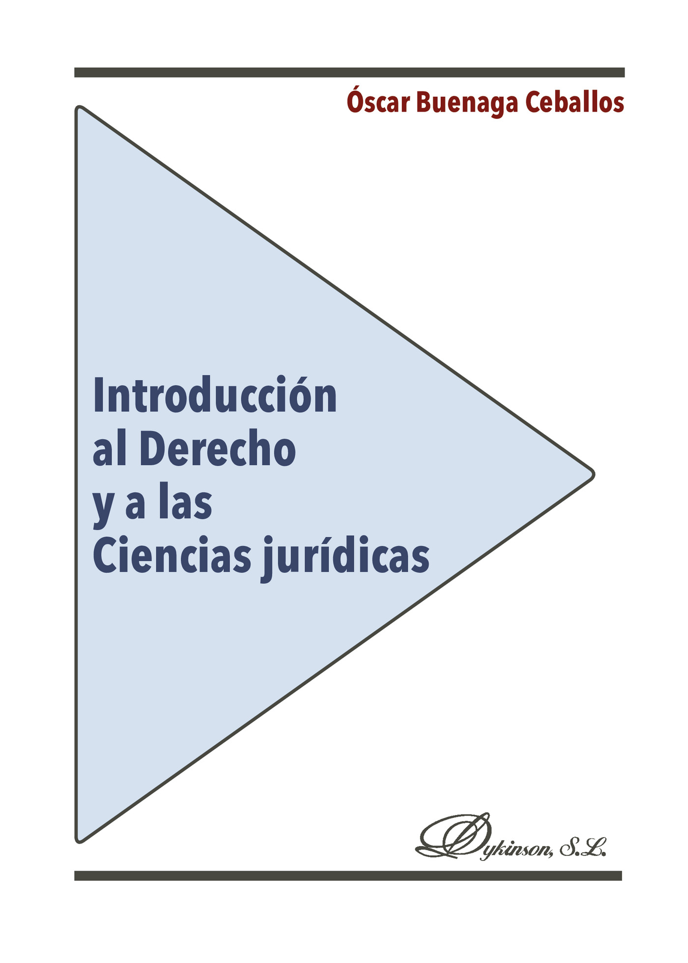 Portada de Introducción al Derecho y a las Ciencias jurídicas.
