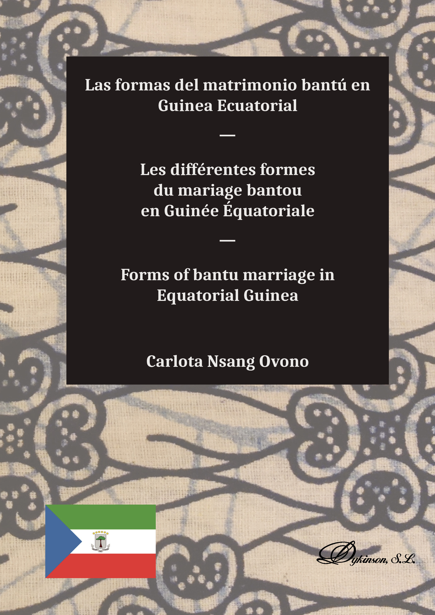 Portada de Las formas del matrimonio bantú en Guinea Ecuatorial.
