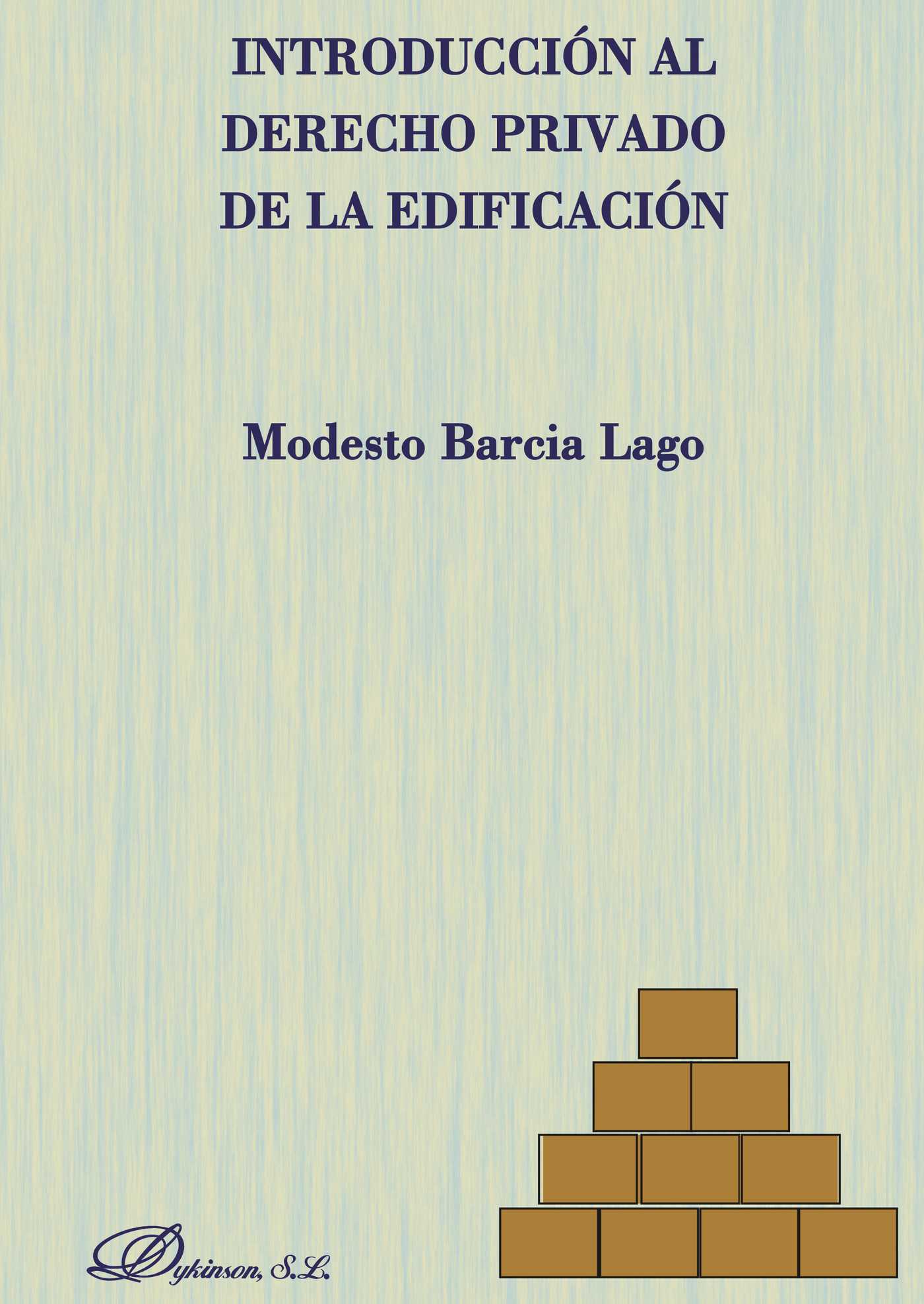 Portada de Introducción al derecho privado de la edificación