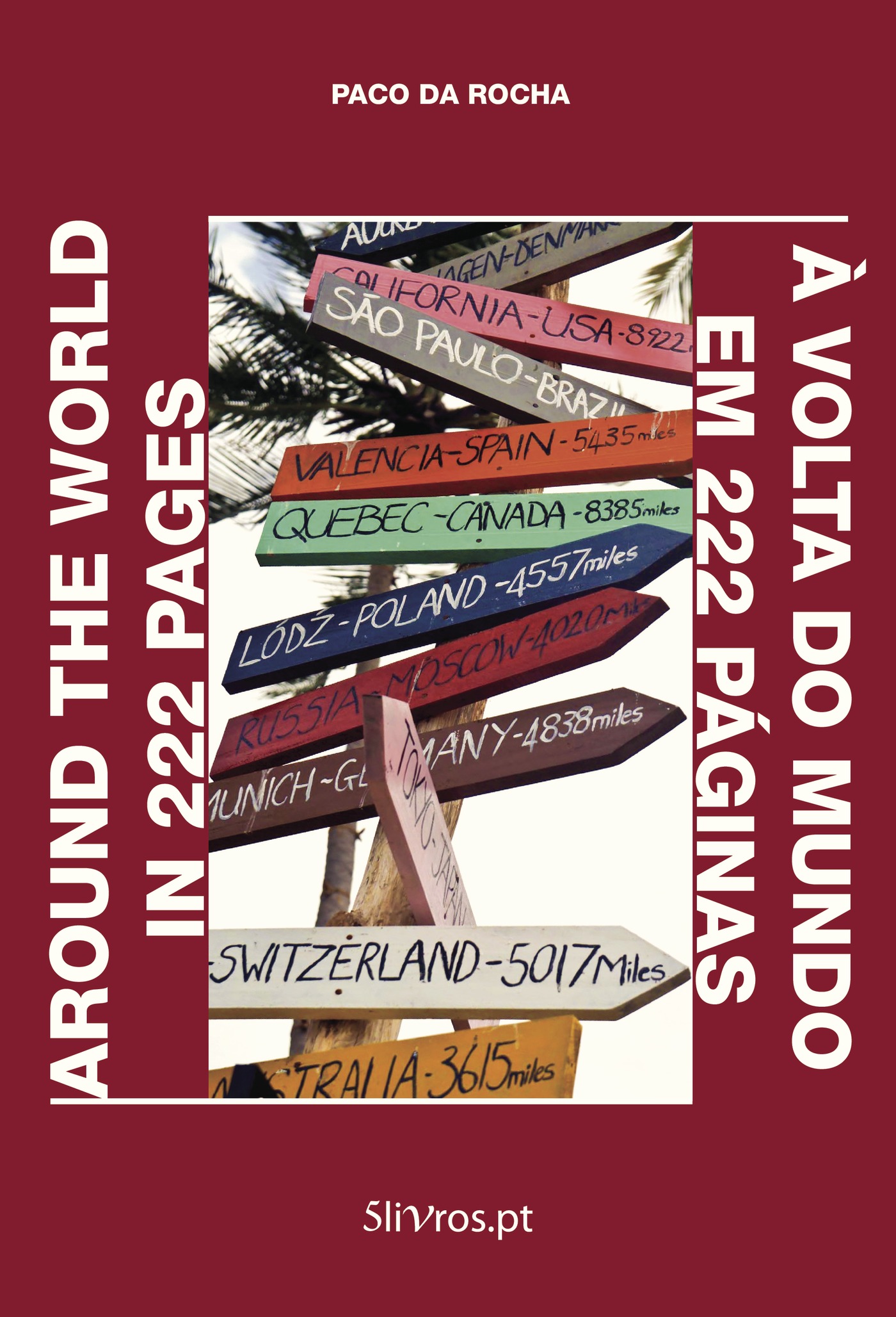 Portada de Around the World in 222 Pages À Volta do Mundo em 222 Páginas