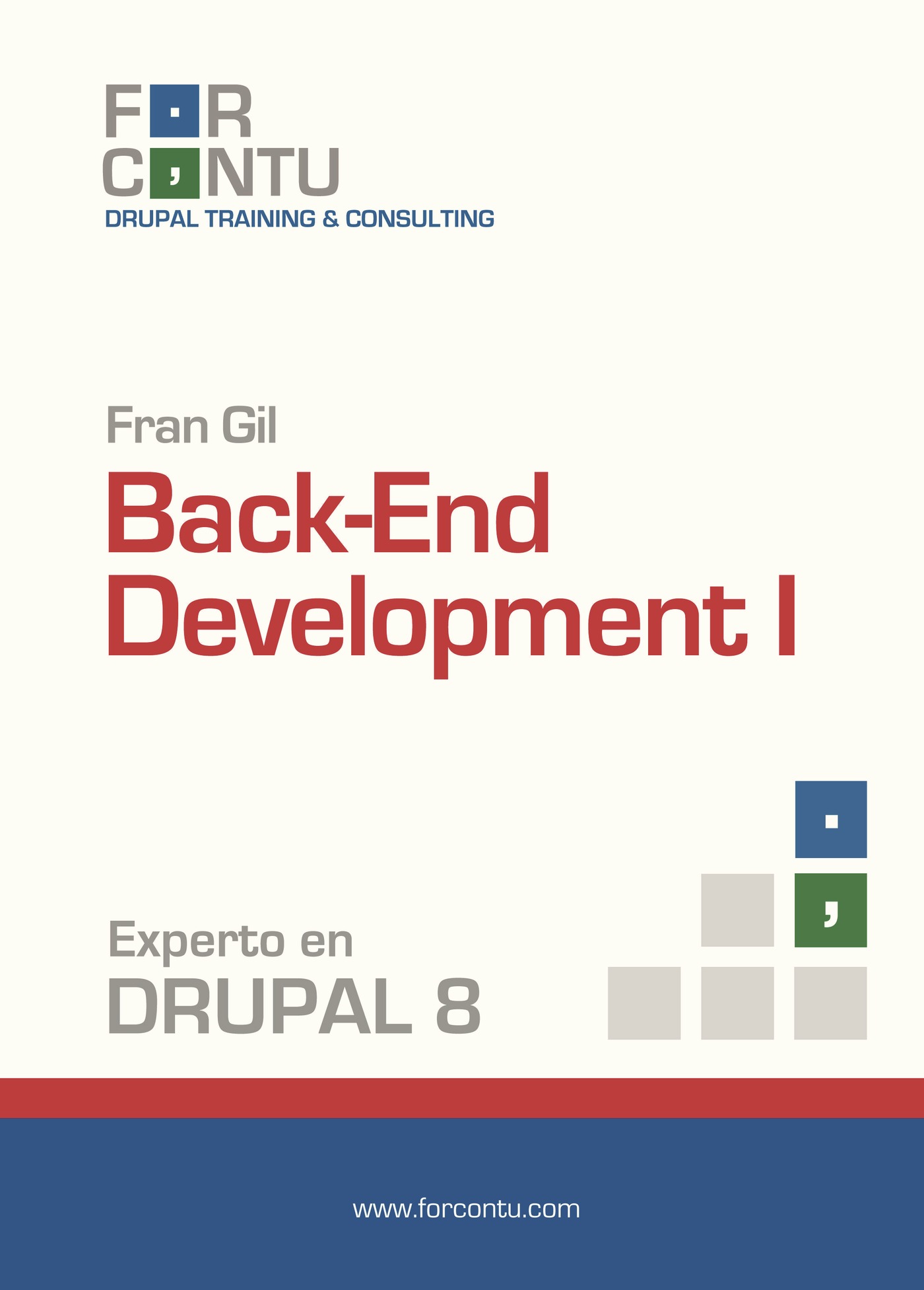 Portada de Experto en Drupal 8 Back-End Development I