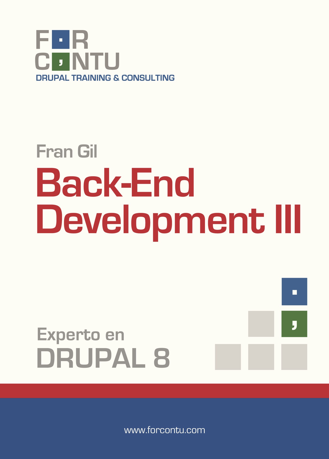 Portada de Experto en Drupal 8 Back-End Development III