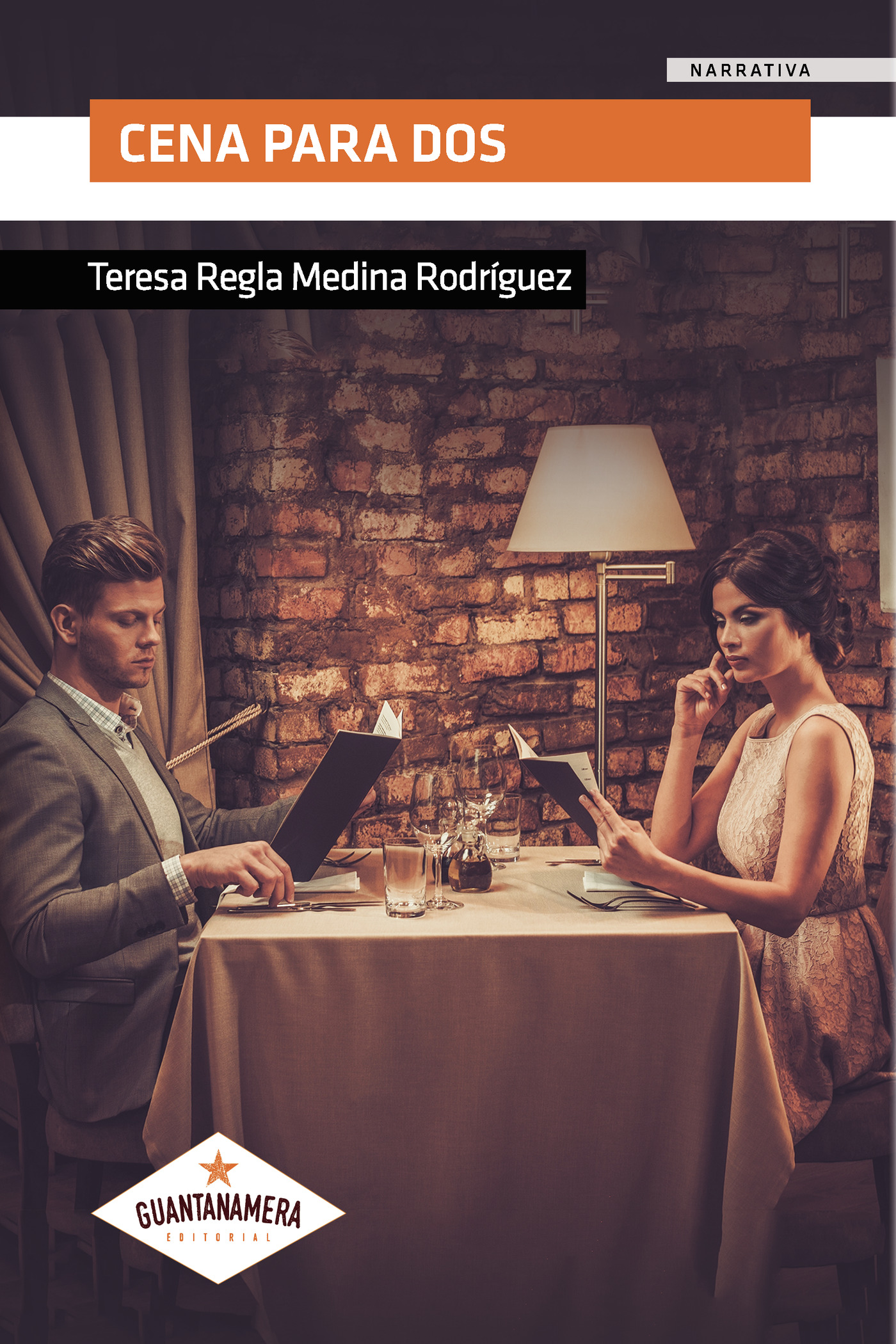 Portada de Cena para dos · Teresa Regla Medina Rodríguez