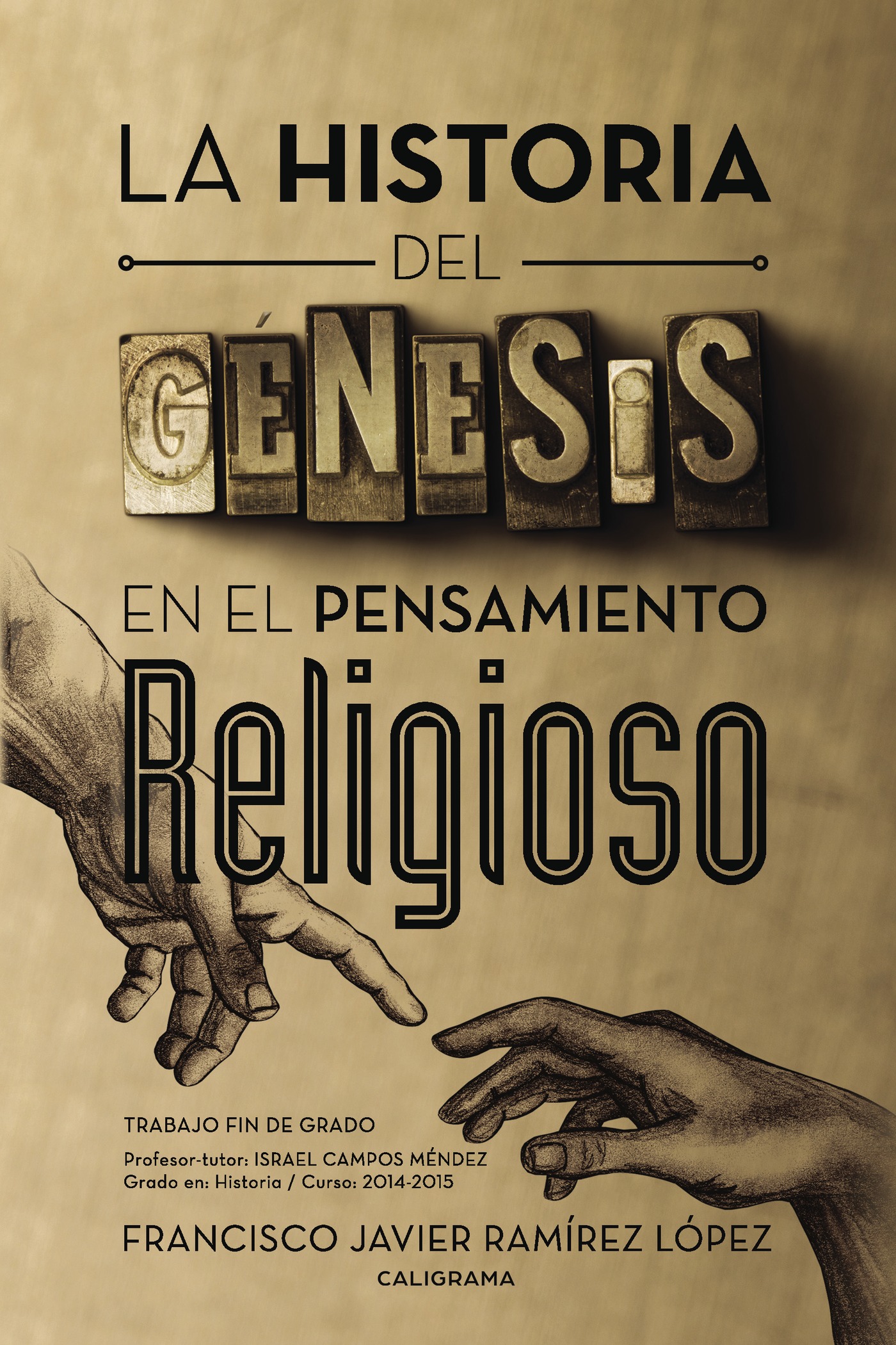 Portada de La historia del génesis en el pensamiento religioso