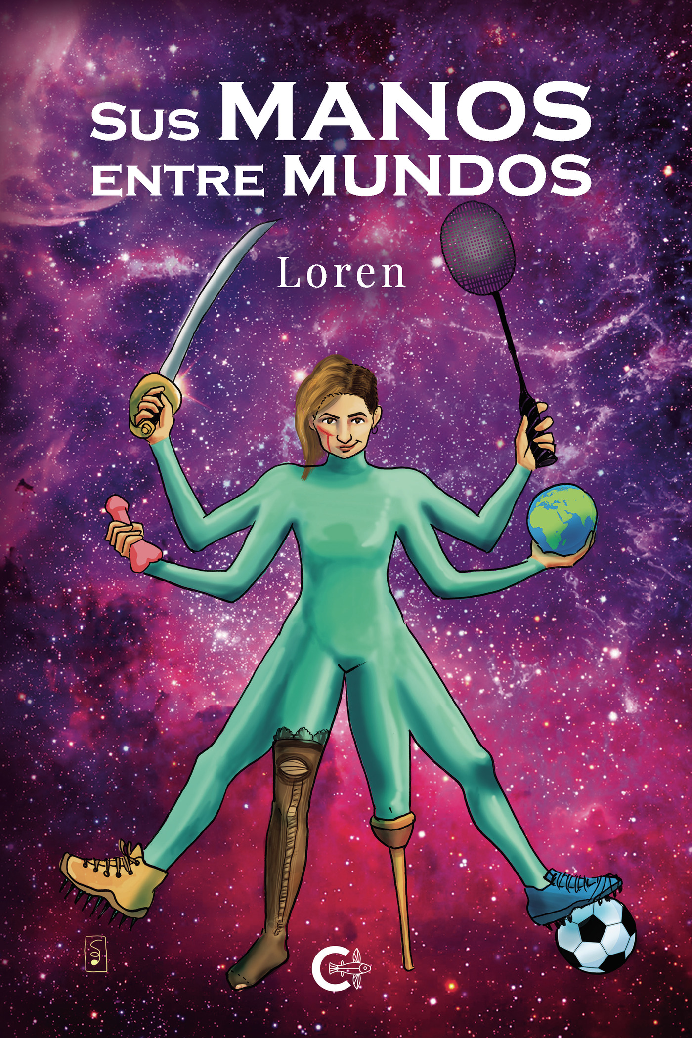 Portada de Sus manos entre mundos
