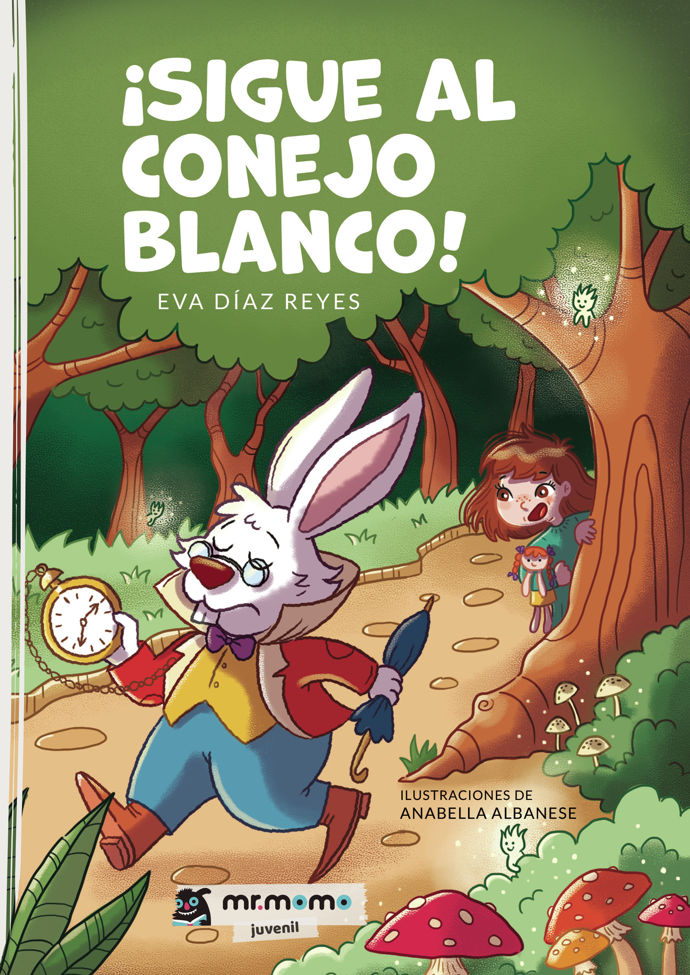 Portada de ¡Sigue al conejo blanco! · Eva Díaz Reyes