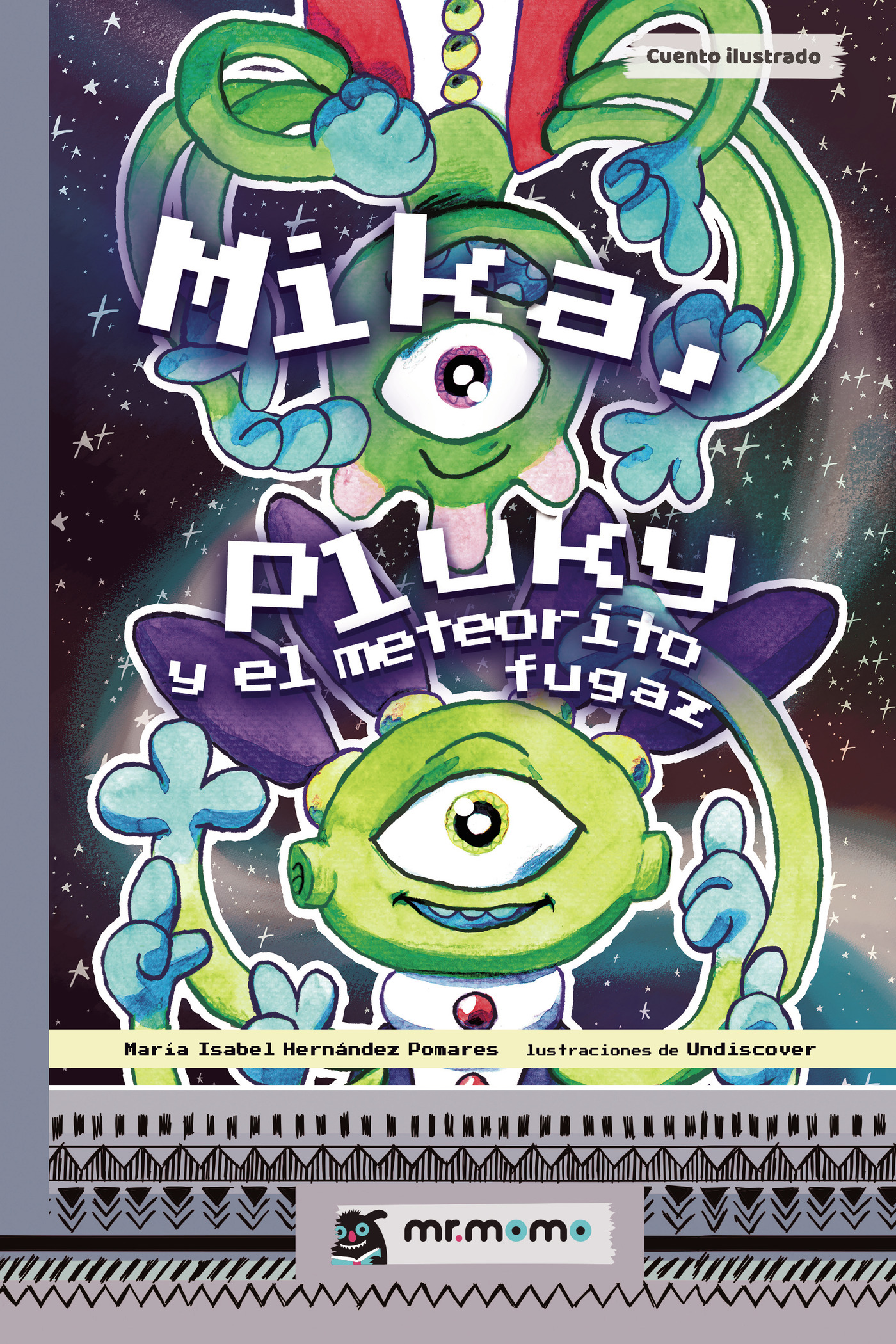 Portada de Mika, Pluky y el meteorito fugaz
