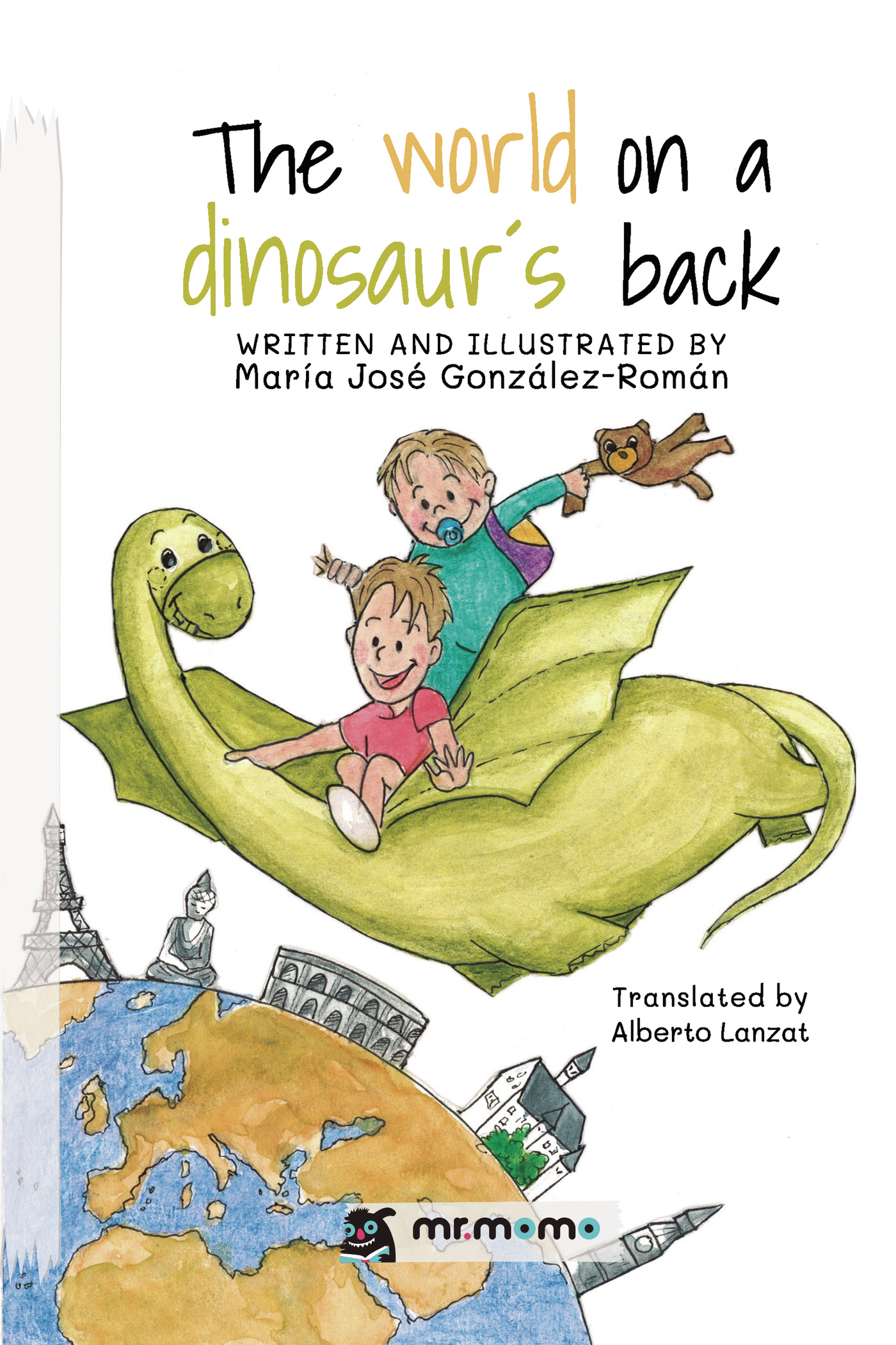 Portada de The world on a dinosaurs back · María José González-Román
