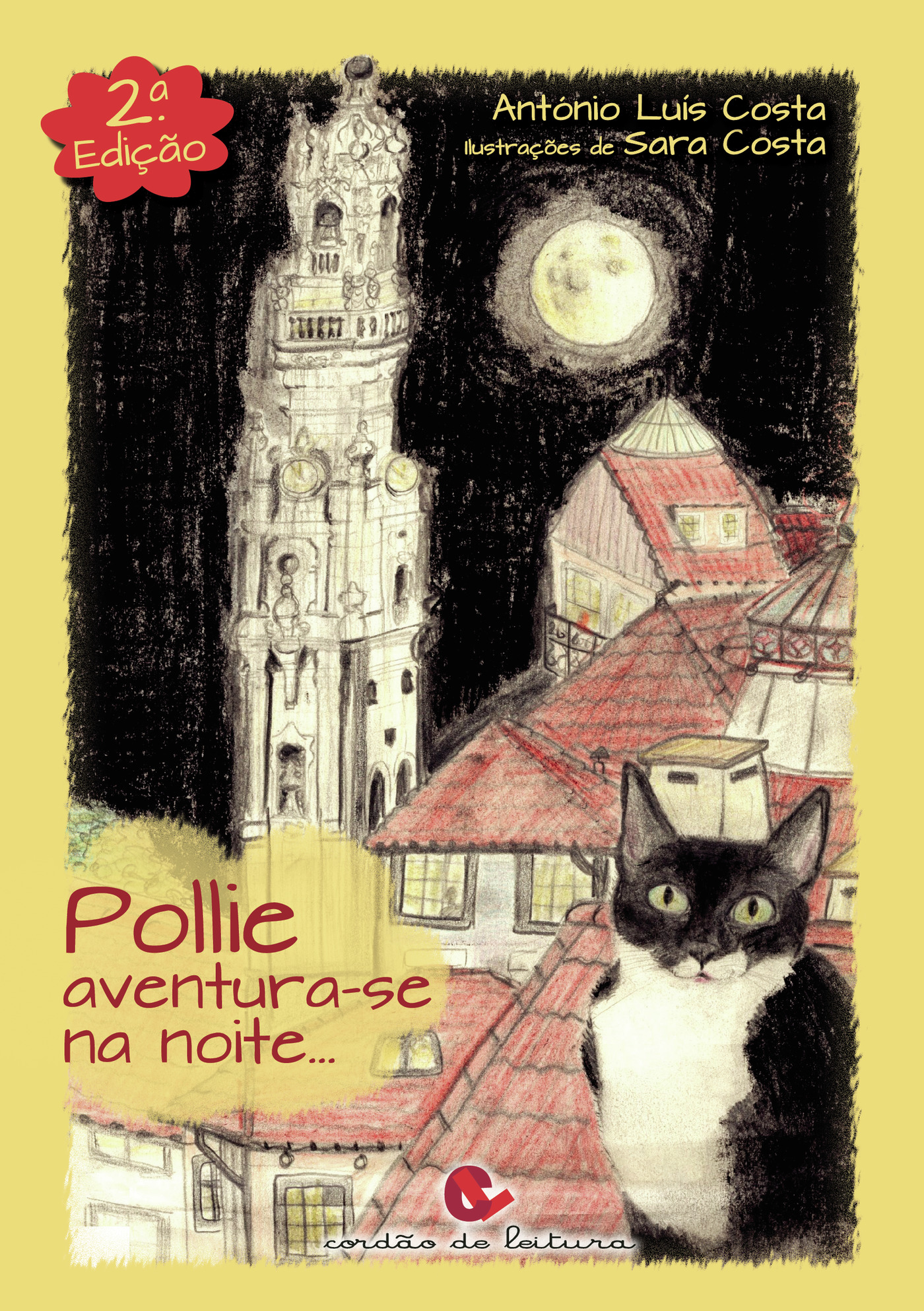 Portada de Pollie aventura-se na noite... · António Luís Costa