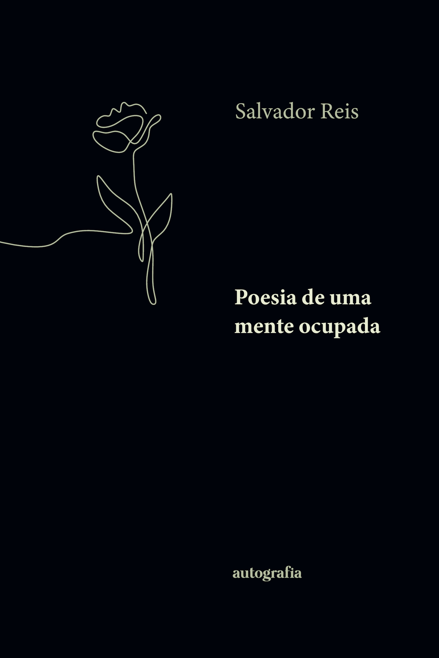 Portada de Poesia de uma mente ocupada · Salvador Reis
