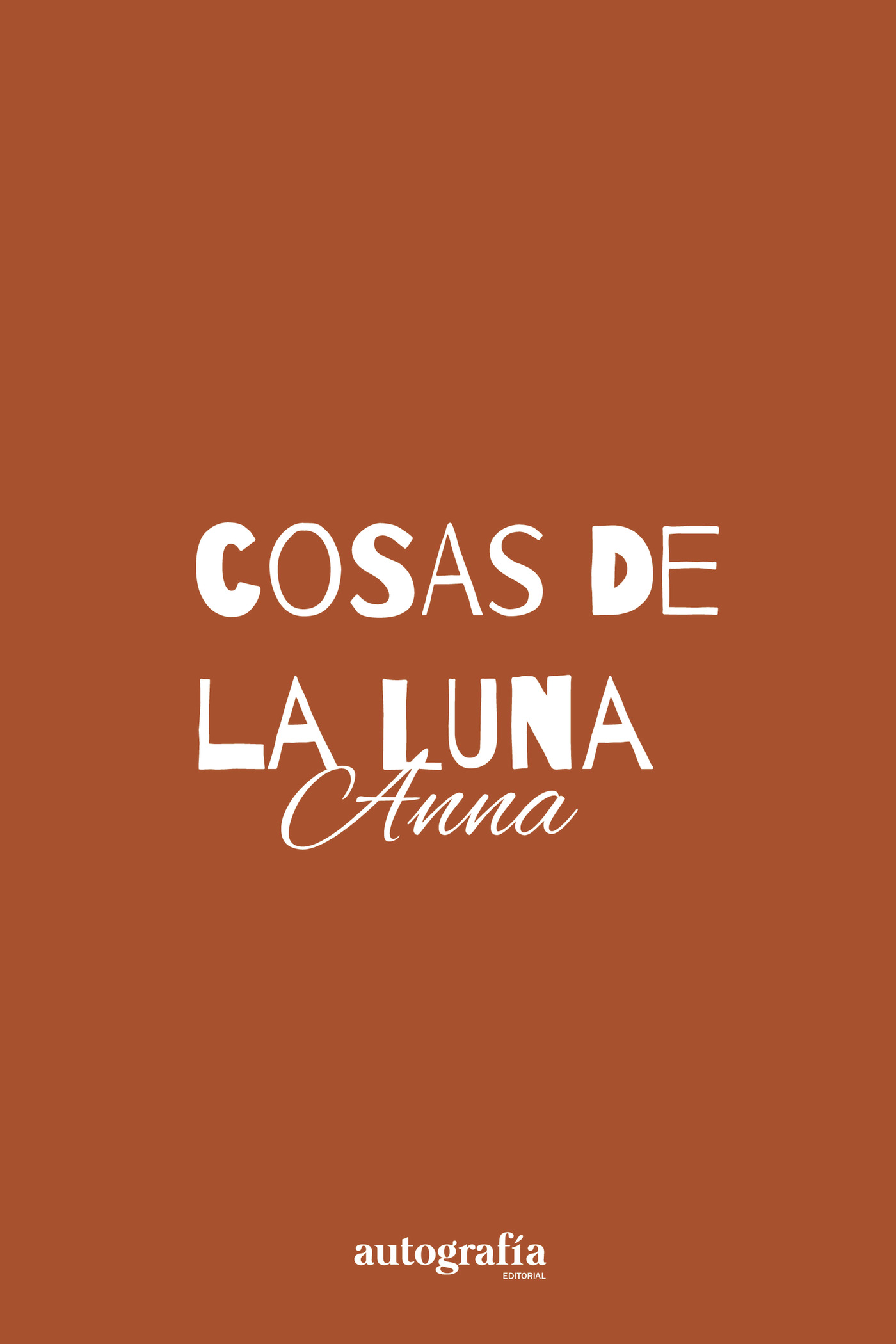 Portada de Cosas de la Luna