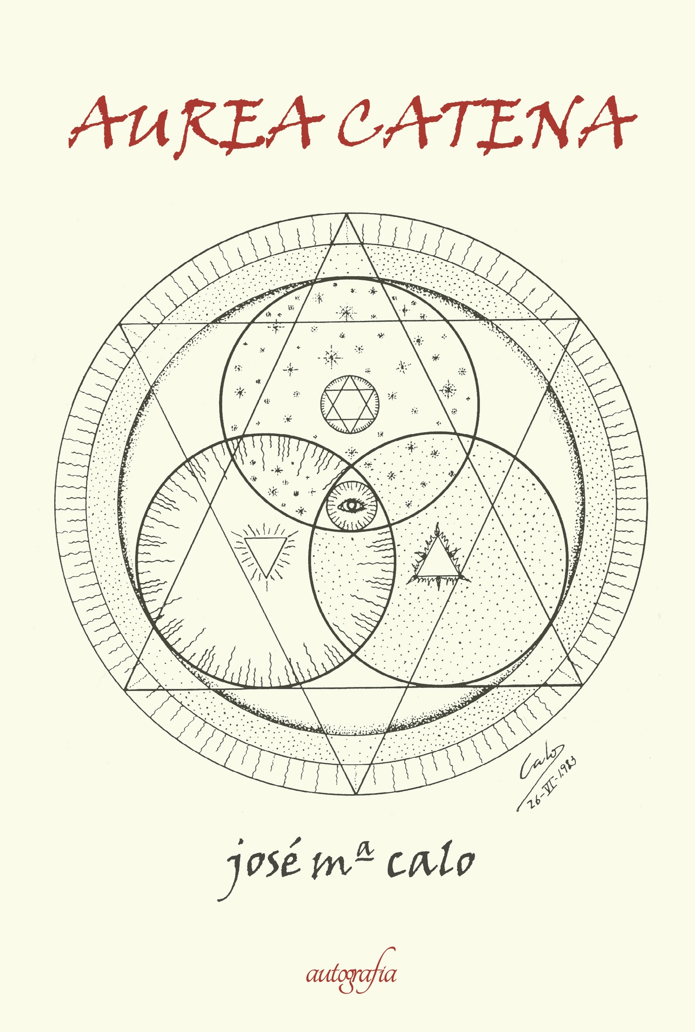 Portada de Aurea Catena · José Mª Calo