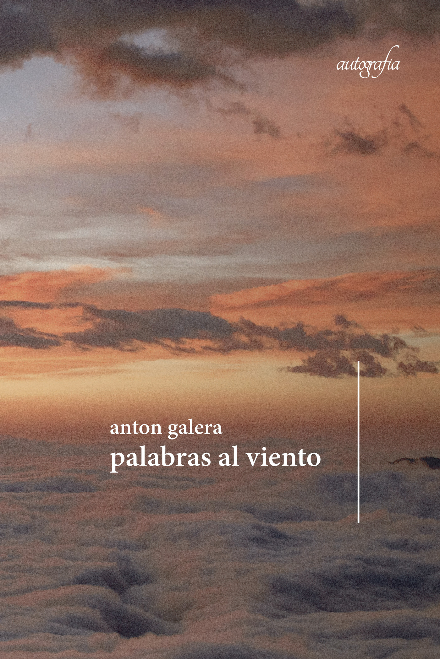 Portada de Palabras al viento