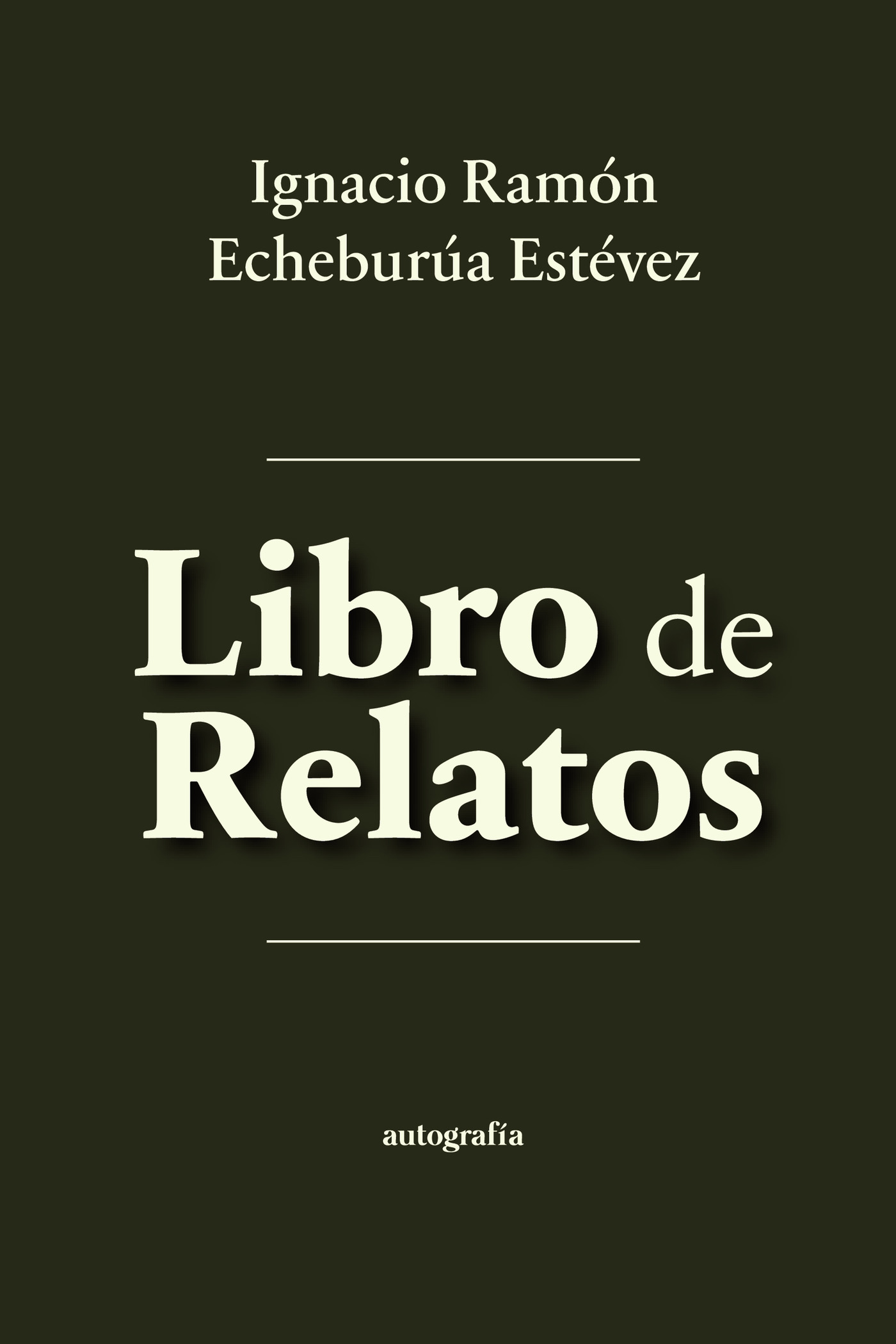Portada de Libro de relatos