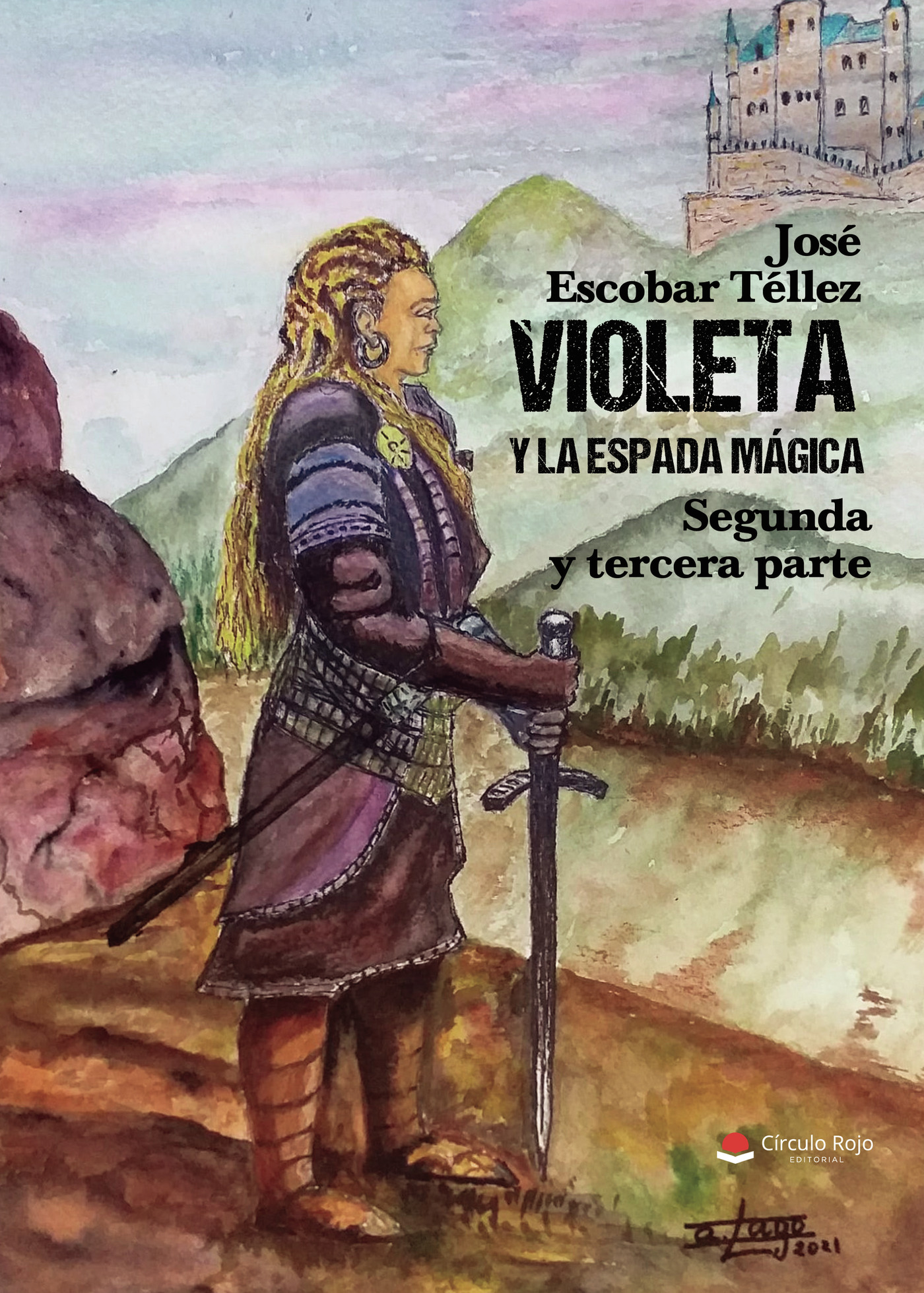 Portada de Violeta y la espada mágica segunda y tercera parte